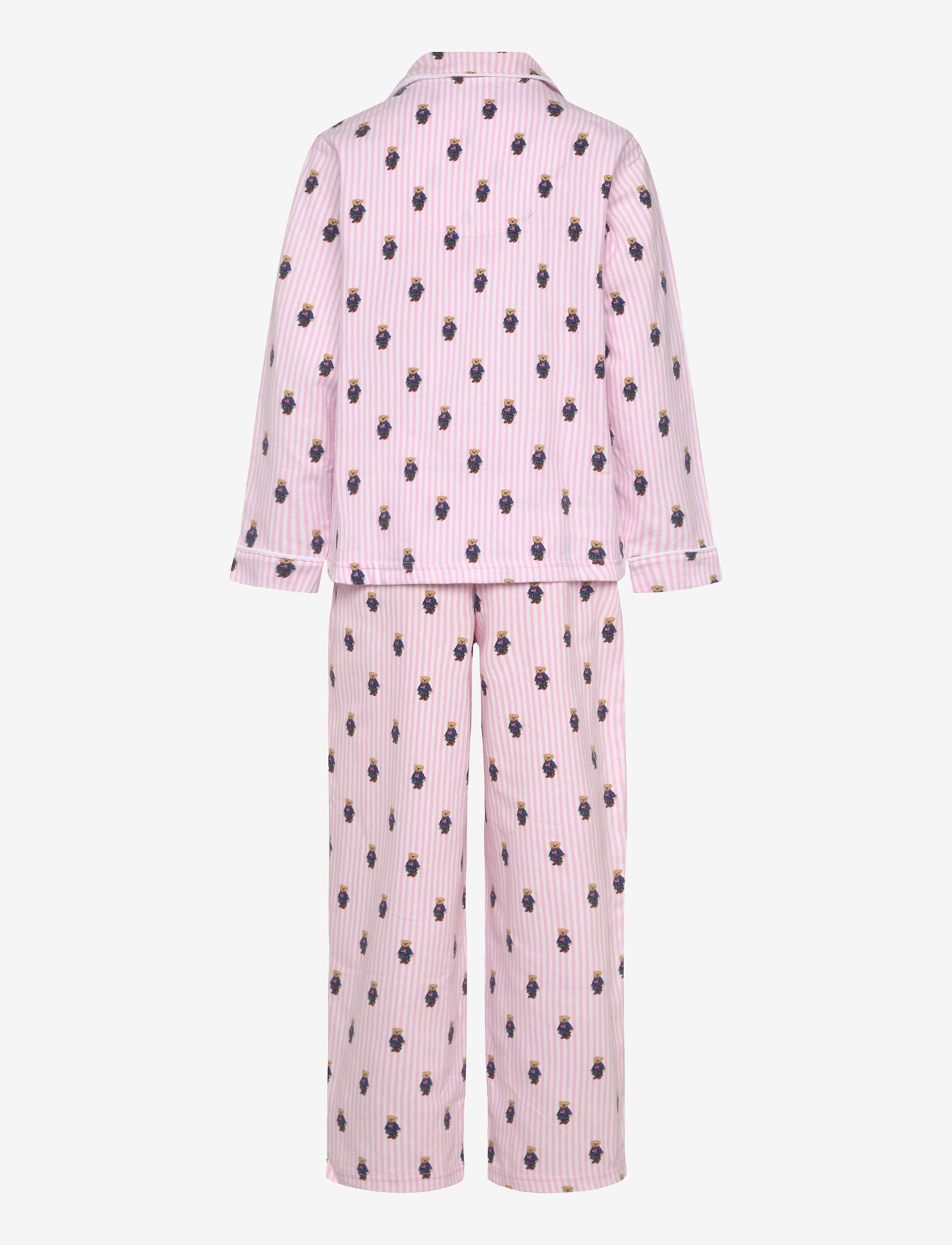 Ralph Lauren Kids - S6-SLEEPWEAR PANT SET - pyjamasset - white / carmel pink - 1