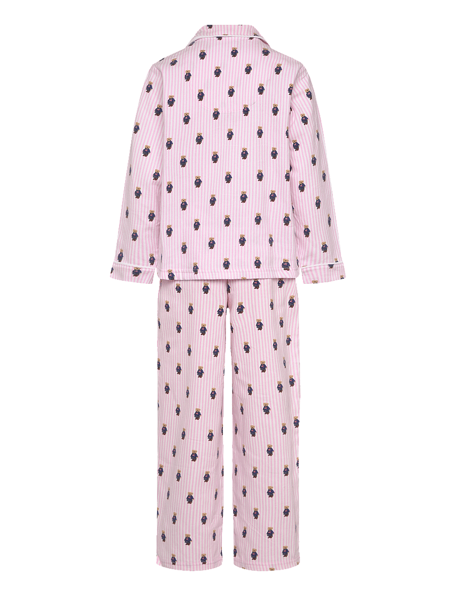 Ralph Lauren Kids - S6-SLEEPWEAR PANT SET - komplektid - white / carmel pink - 1