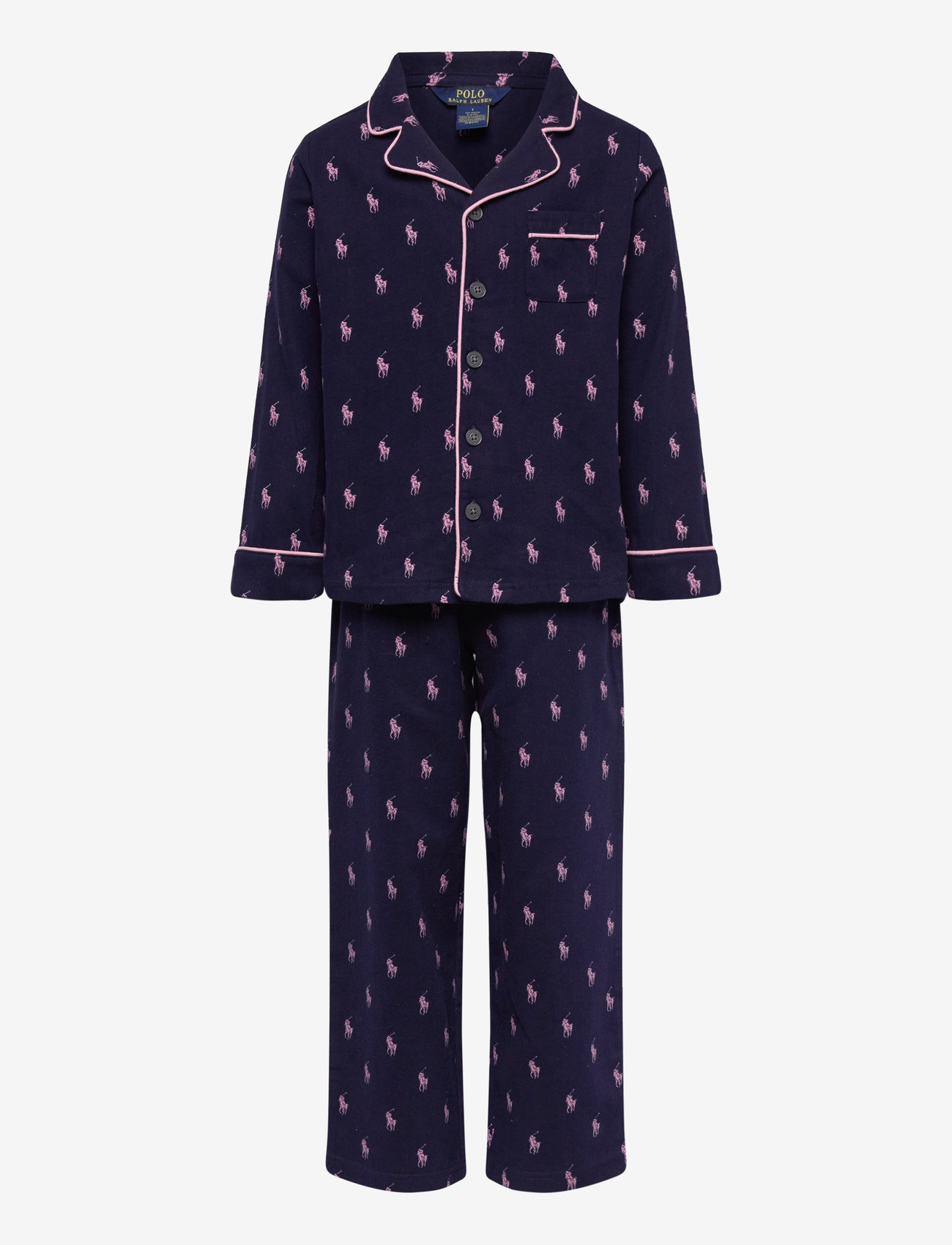 Ralph Lauren Kids - S6-SLEEPWEAR PANT SET - pyjamasset - newport navy - 0