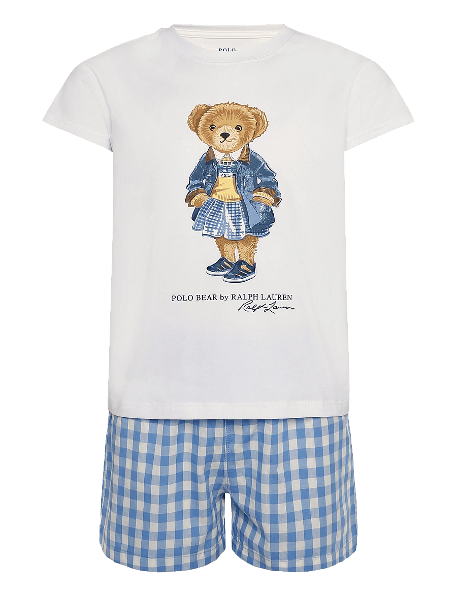 Ralph Lauren Kids - S5-SLEEPWEAR SHORT SET - pižamų komplektai - harbor island blue - 0