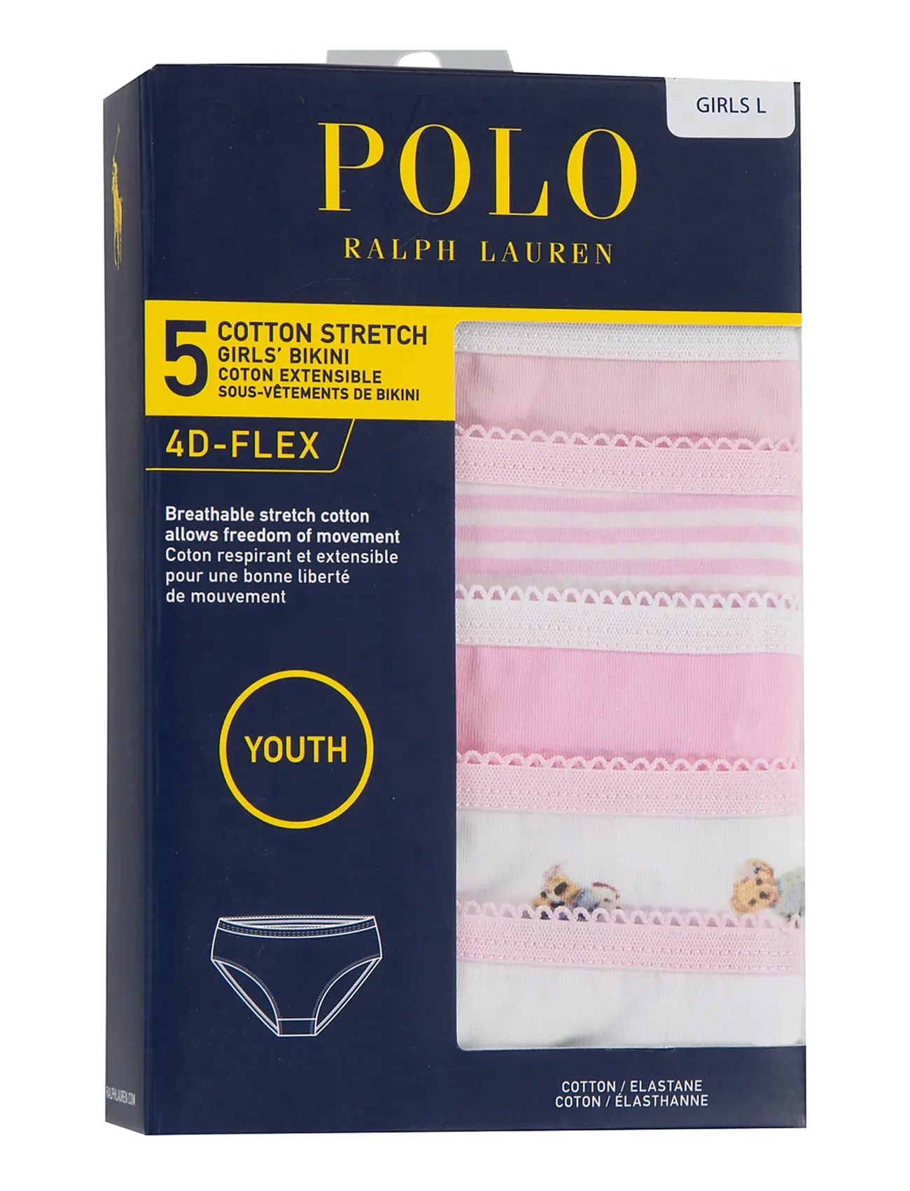 Ralph Lauren Kids - 5B-5PK BIKINIS - trosor - hint of pink - 2