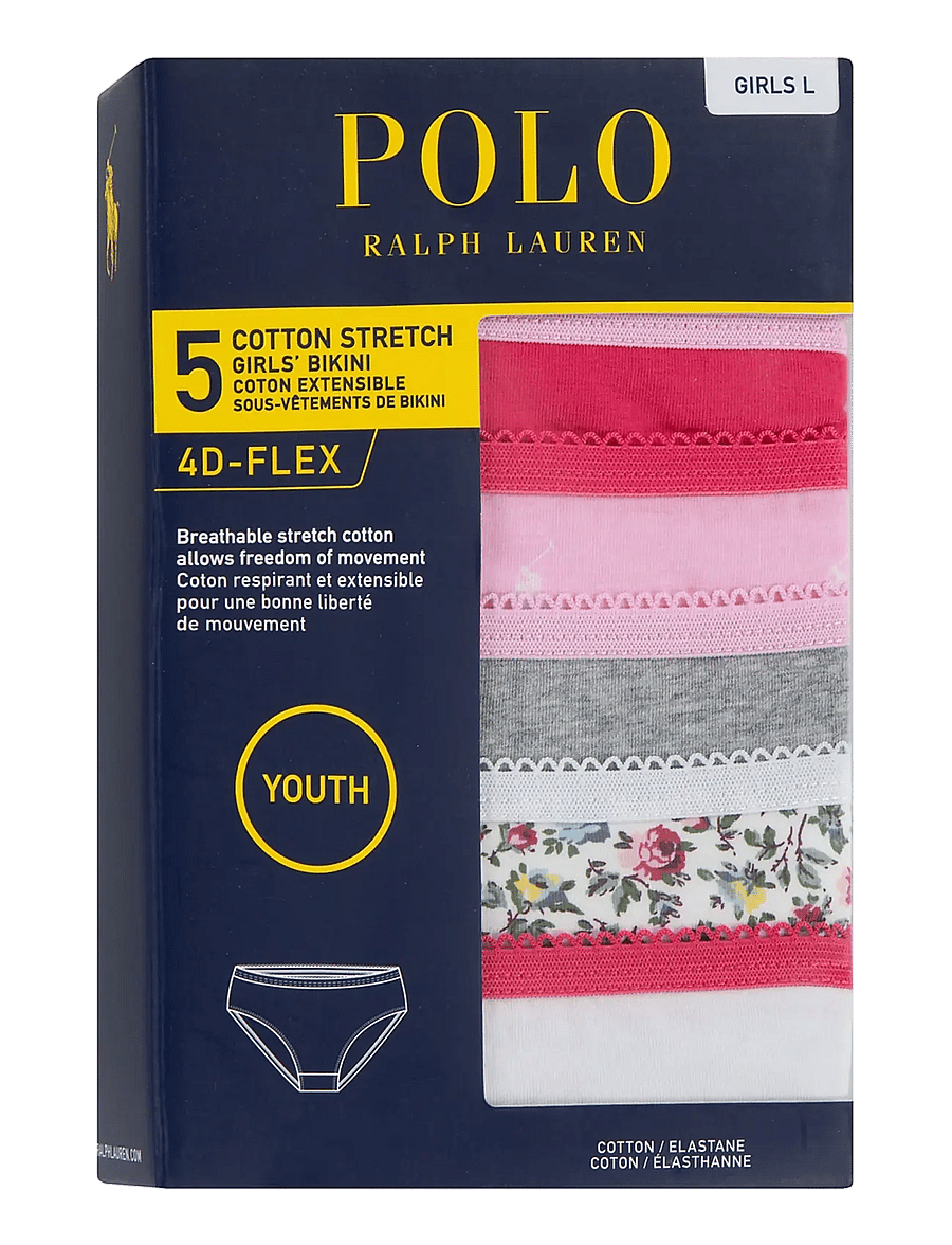 Ralph Lauren Kids - 5B-5PK BIKINIS - slips - hot pink - 2