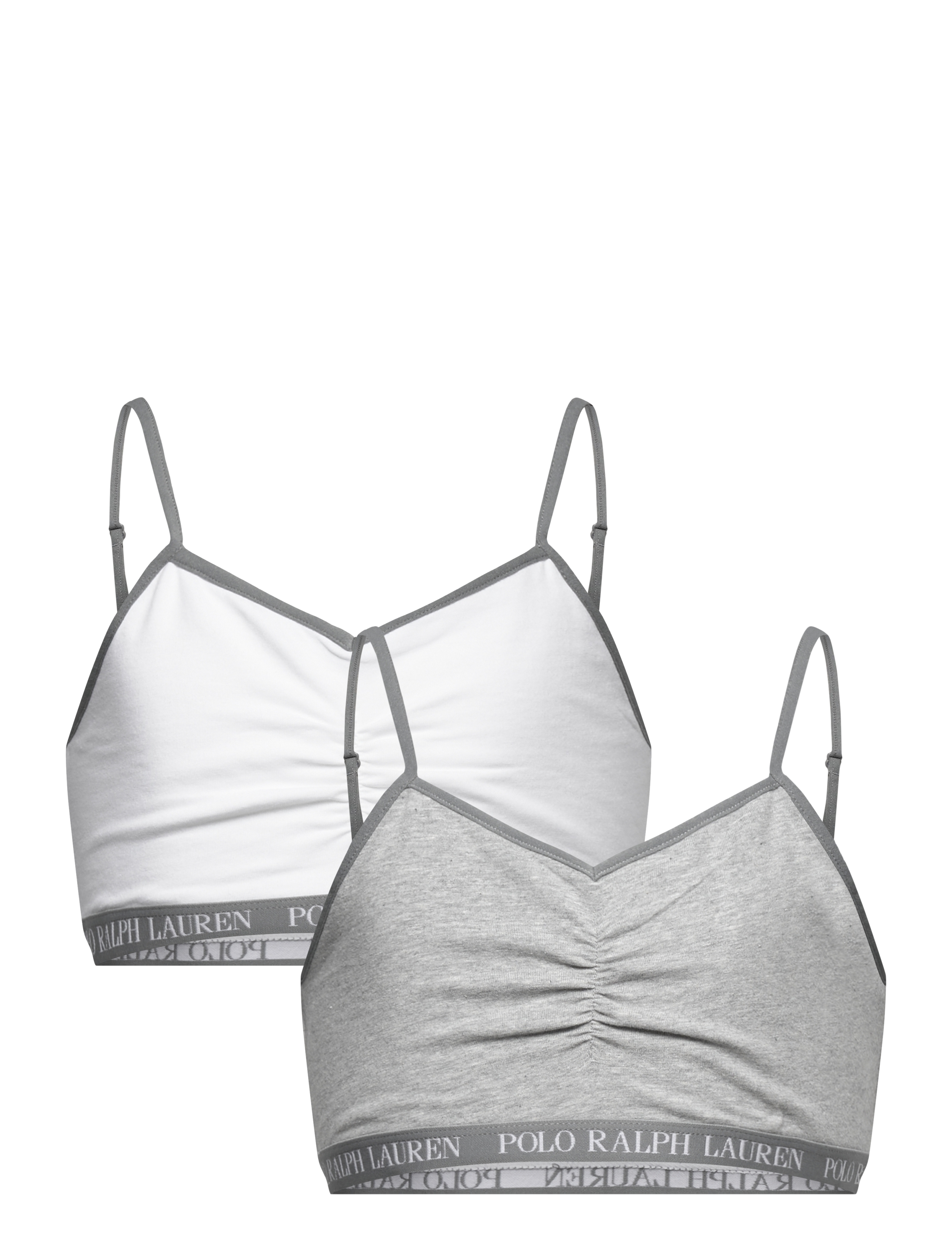 Ralph Lauren Kids 2T-2Pk Bralettes, Børn, Bralette Sæt, Grå, Str: 140/158