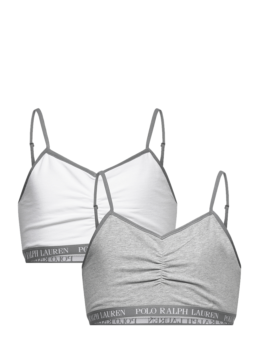 Ralph Lauren Kids - 2T-2PK BRALETTES - toppar - andover heather - 0