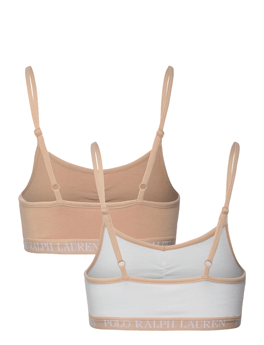 Ralph Lauren Kids - 2T-2PK BRALETTES - toppar - beige - 1