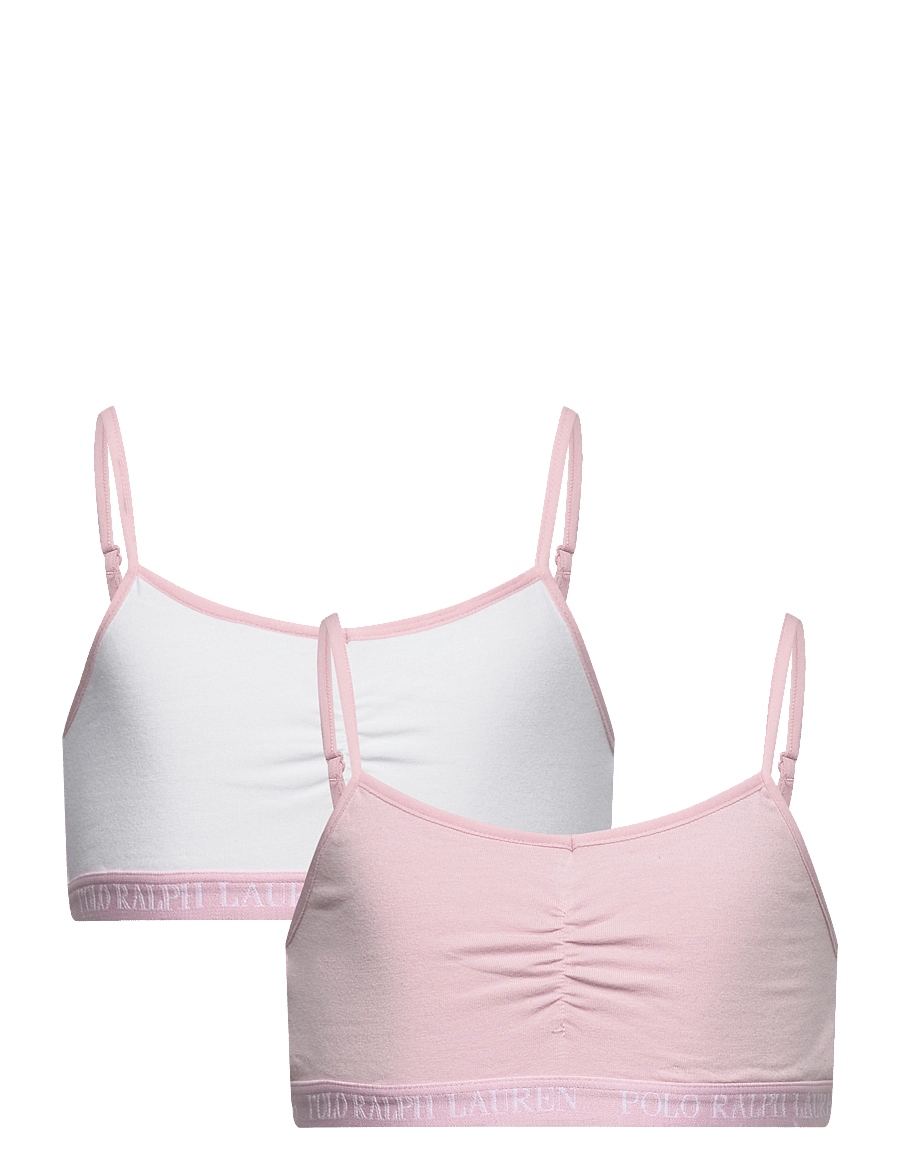 Ralph Lauren Kids - 2T-2PK BRALETTES - toppar - hint of pink - 0