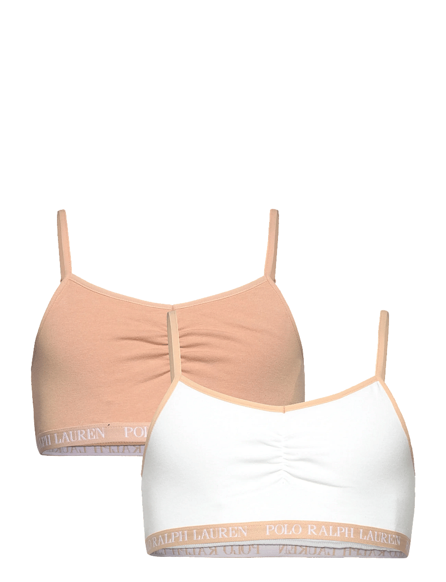 Ralph Lauren Kids - 2T-2PK BRALETTES - tops - light cream - 0