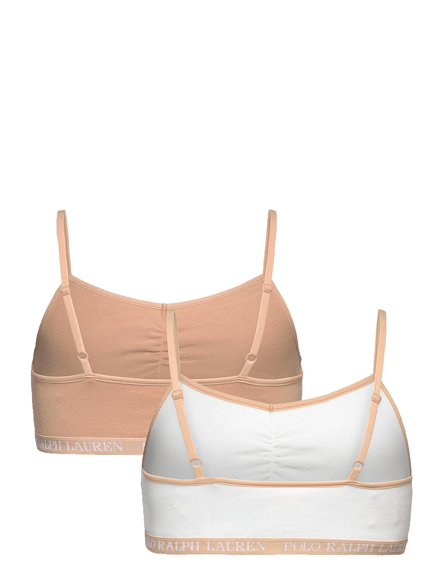 Ralph Lauren Kids - 2T-2PK BRALETTES - tops - light cream - 1