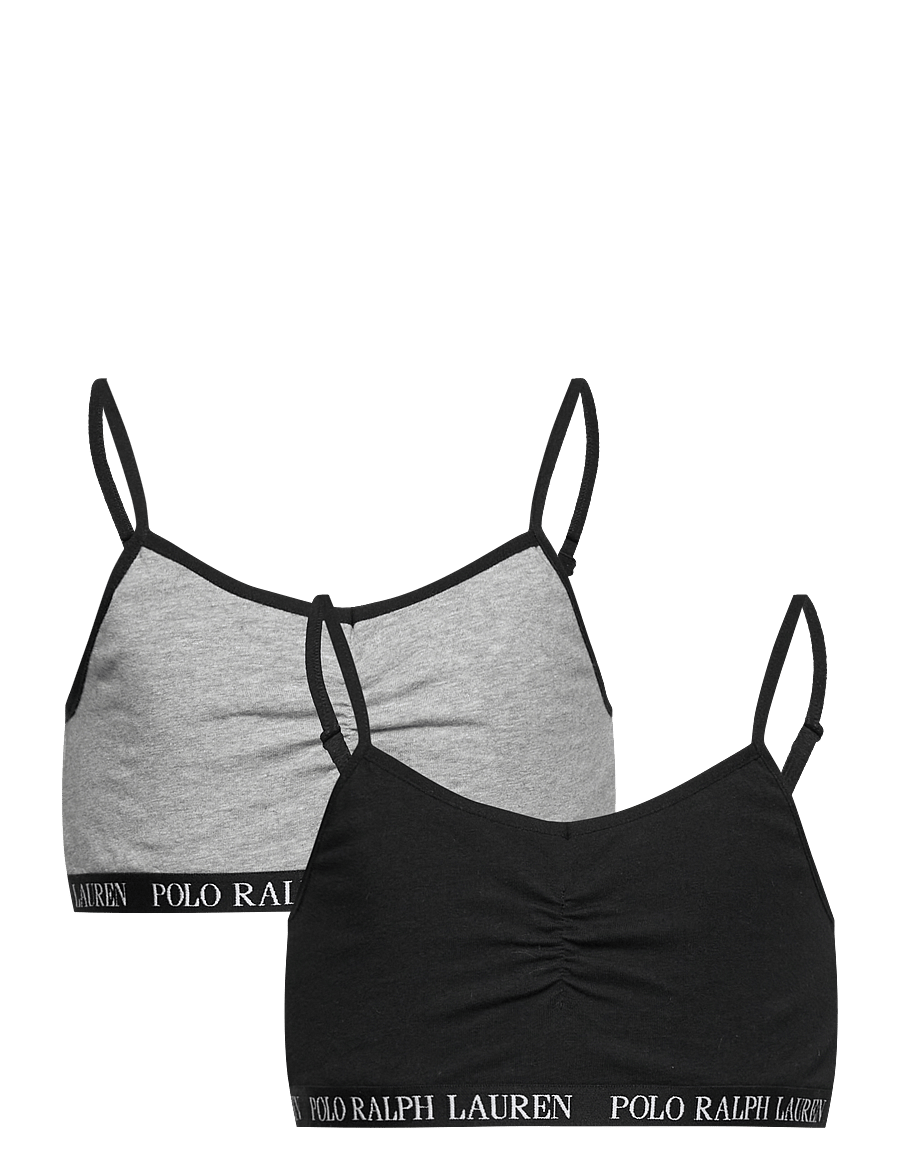 Ralph Lauren Kids - 2T-2PK BRALETTES - toppar - polo black - 0