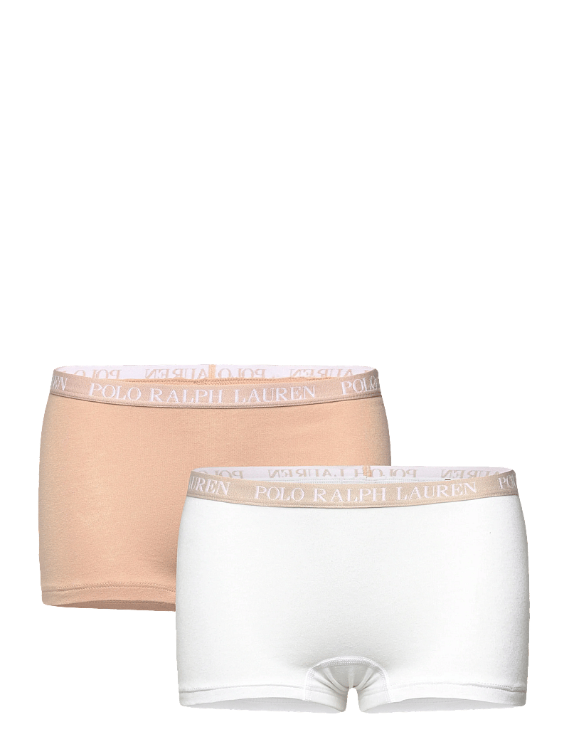 Ralph Lauren Kids - RLHG PRL SOLID 2PK BOYSHORT - kelnaitės - light cream - 0