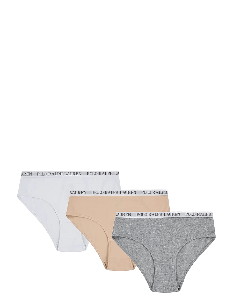 Ralph Lauren Kids - RLHG PRL SOLID 3PK BIKINI - panties - light cream - 0