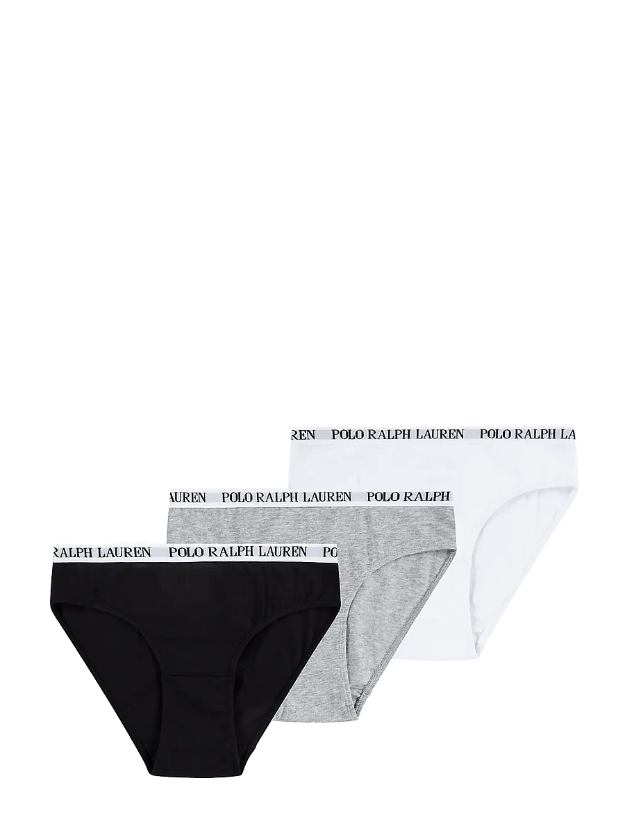 Ralph Lauren Kids - RLHG PRL SOLID 3PK BIKINI - panties - white/polo black - 0