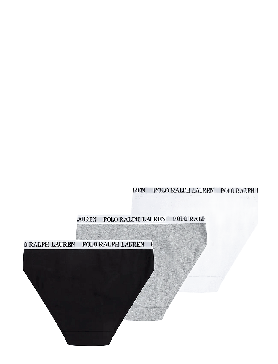 Ralph Lauren Kids - RLHG PRL SOLID 3PK BIKINI - panties - white/polo black - 1