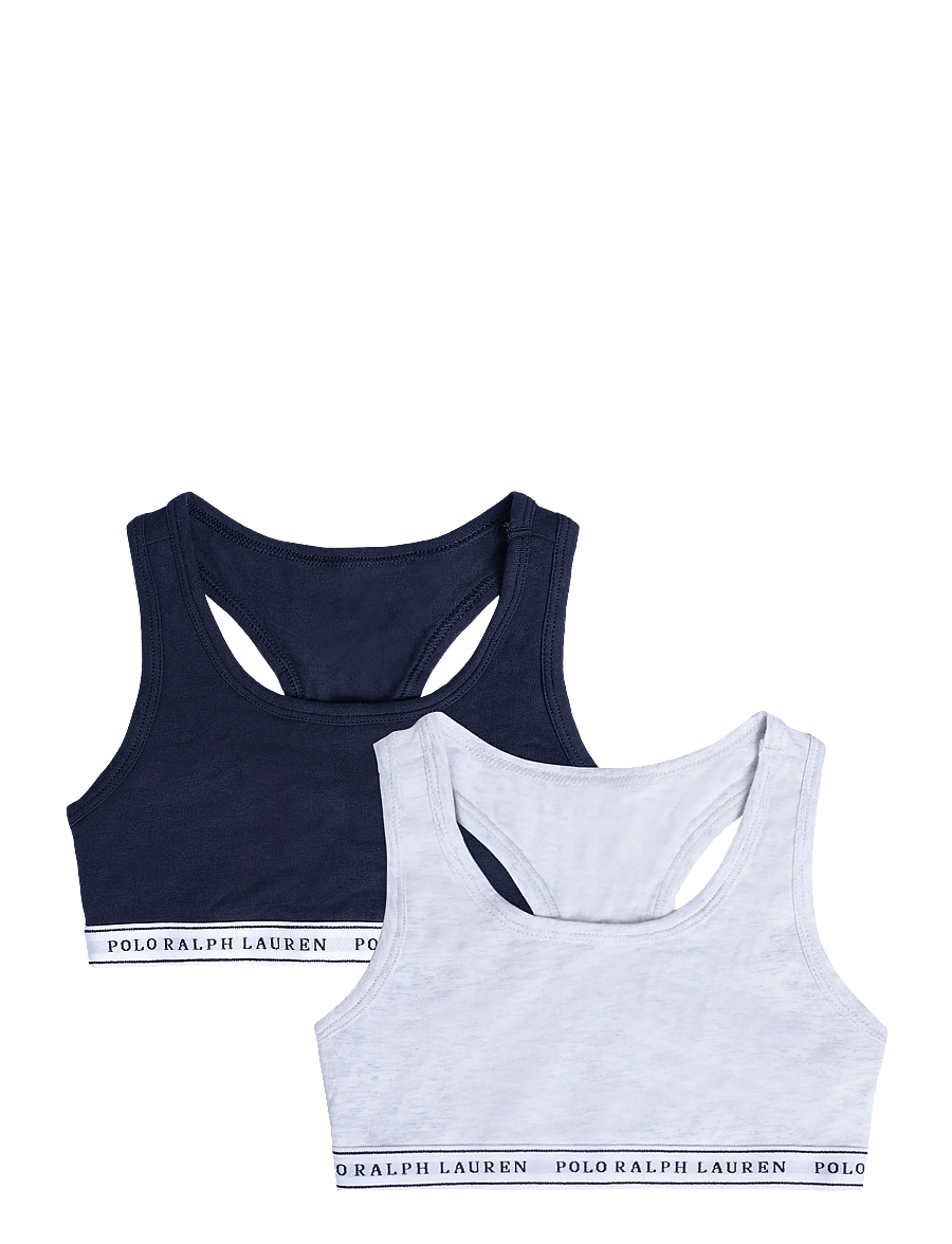 Ralph Lauren Kids - 2T-2PK BRALETTES - toppar - blue - 0