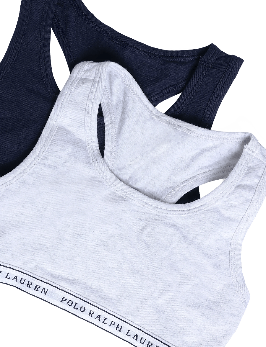 Ralph Lauren Kids - 2T-2PK BRALETTES - toppar - blue - 2