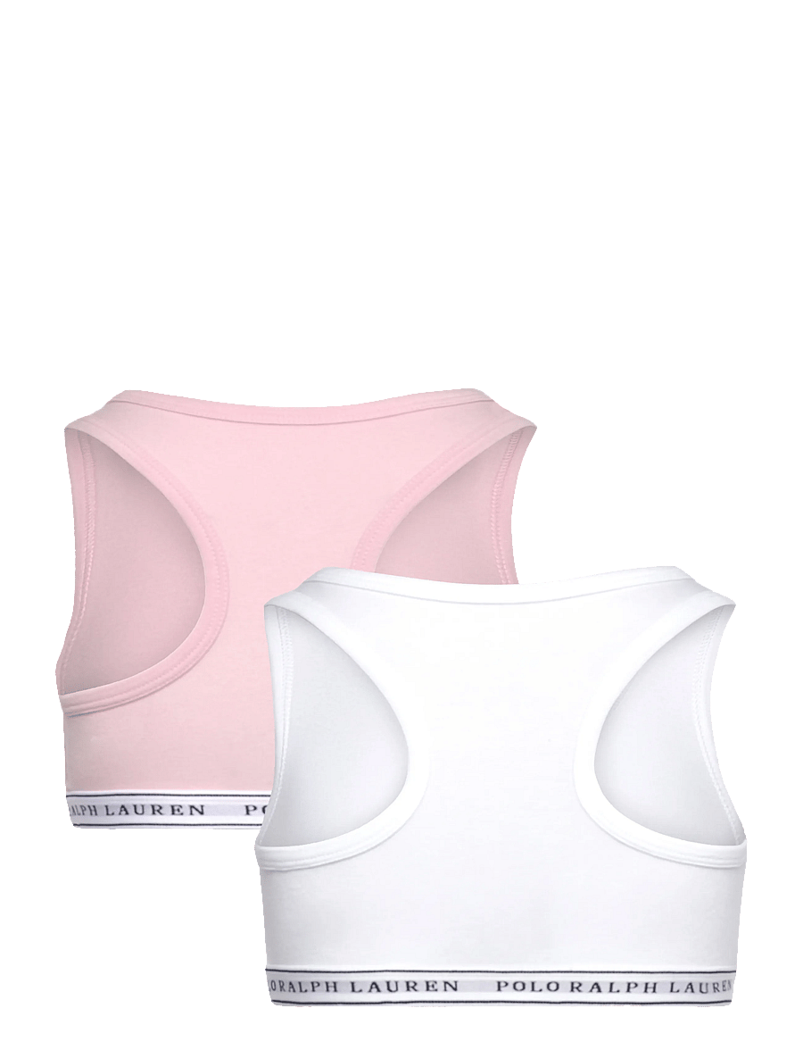 Ralph Lauren Kids - 2T-2PK BRALETTES - toppar - white - 1
