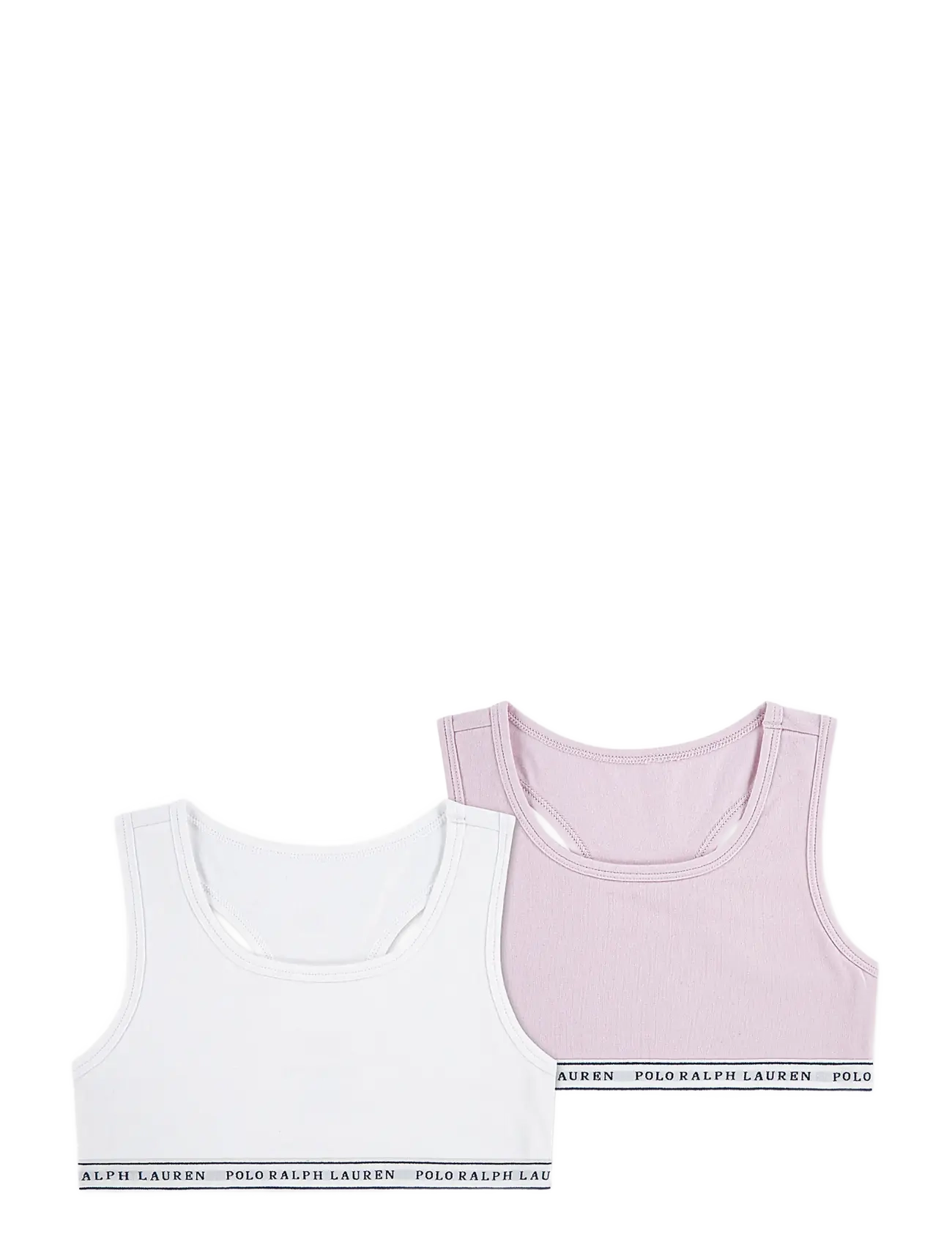 Ralph Lauren Kids 2T-2Pk Bralettes, Børn, To-pak Braletter, Hvid, Str: 128/140