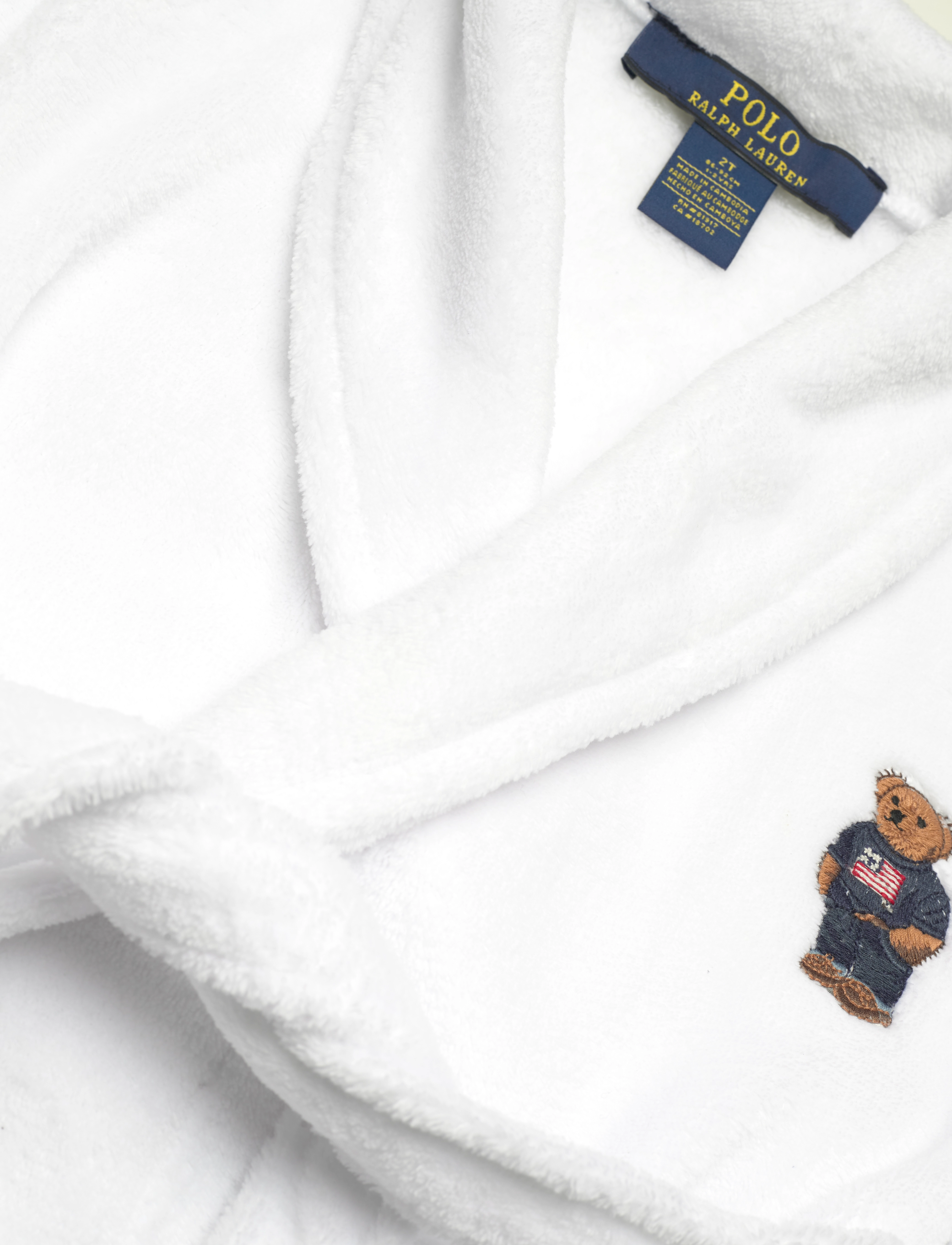 Ralph Lauren Kids - RB-ROBE - badekåber - white - 2