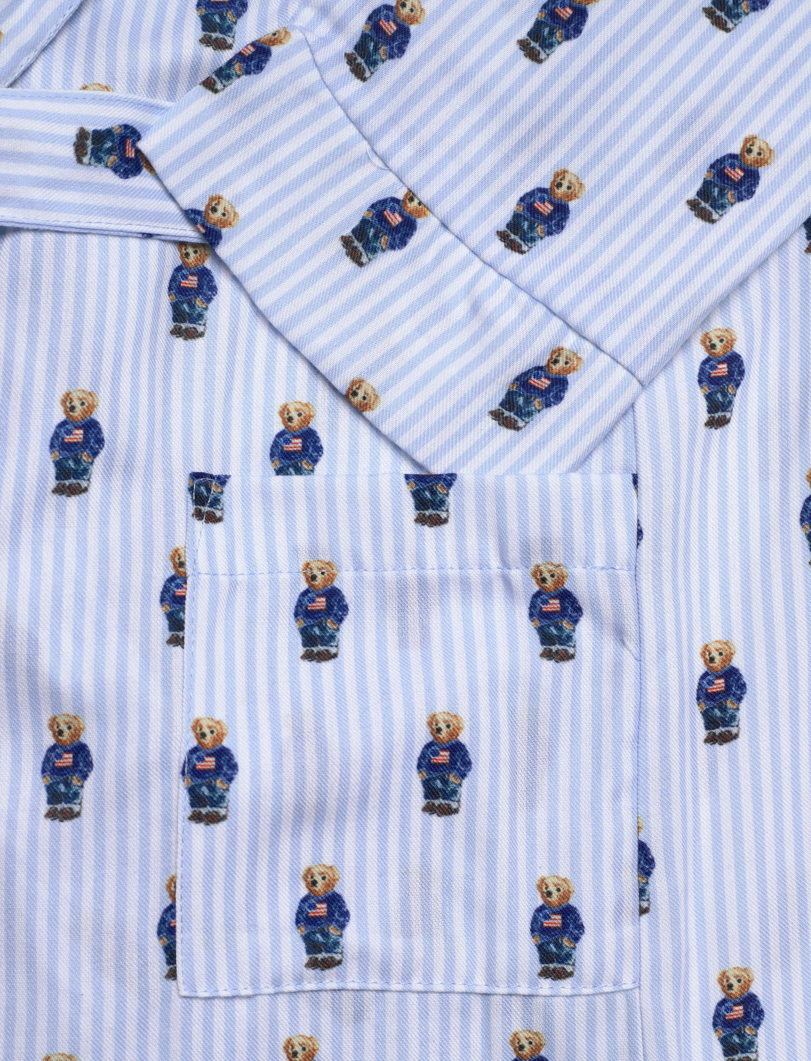 Ralph Lauren Kids - RLN BEAR ROBE - bademäntel - blue - 3