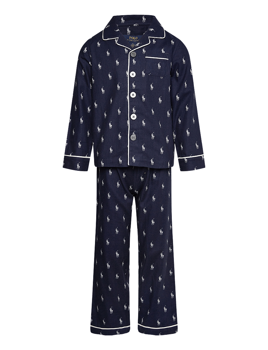 Ralph Lauren Kids - S6-SLEEPWEAR PANT SET - pyjamassæt - newport navy - 0