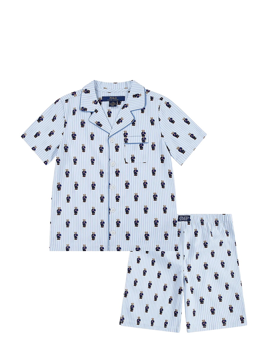 Ralph Lauren Kids - S5-SLEEPWEAR SHORT SET - white / elite blue - 0