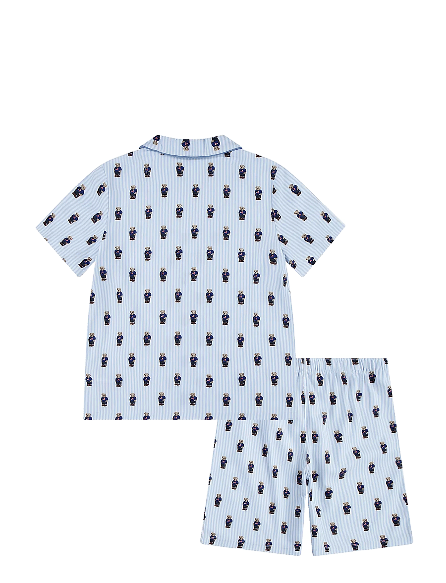 Ralph Lauren Kids - S5-SLEEPWEAR SHORT SET - white / elite blue - 1