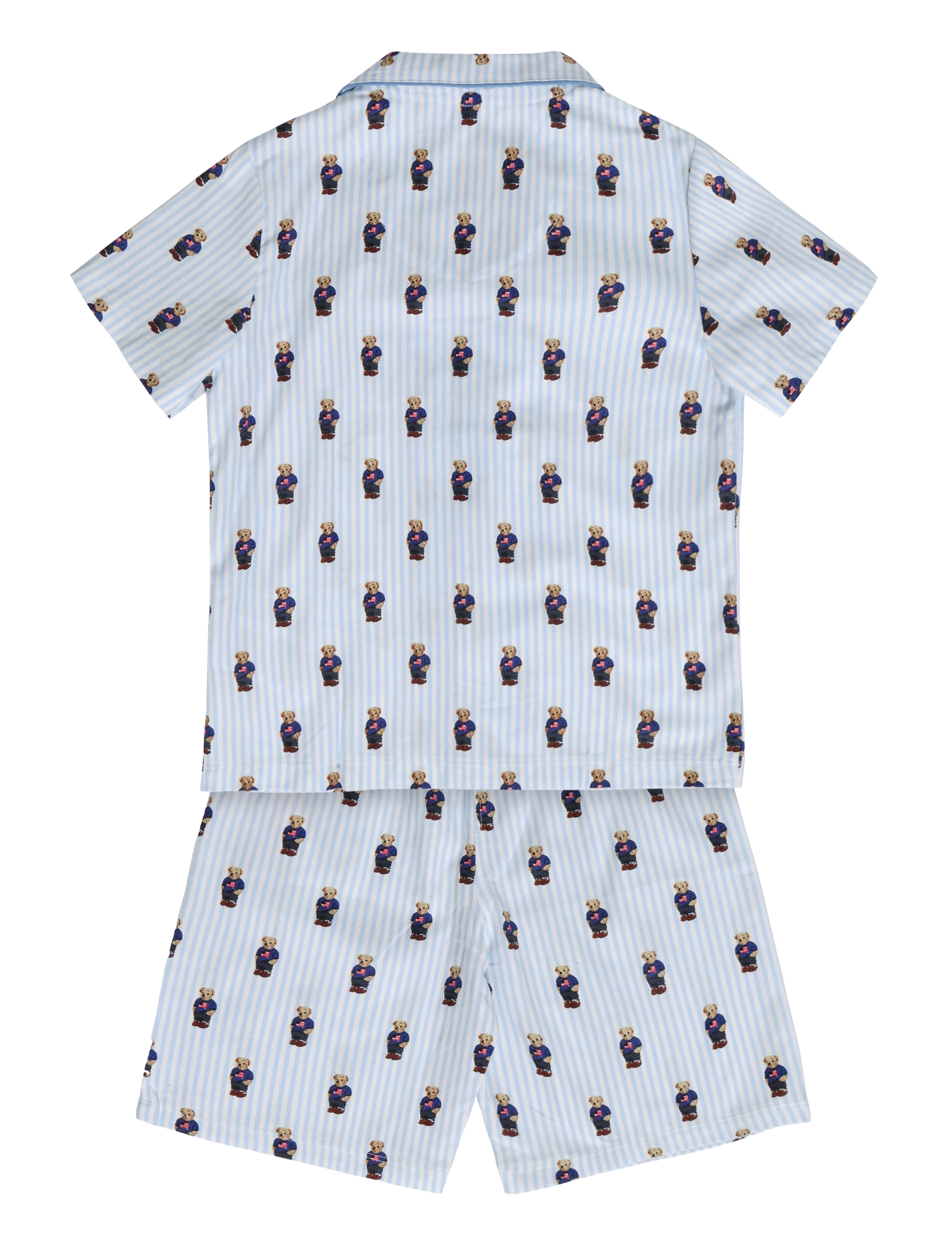 Ralph Lauren Kids - S5-SLEEPWEAR SHORT SET - pyjamasset - white / elite blue - 1