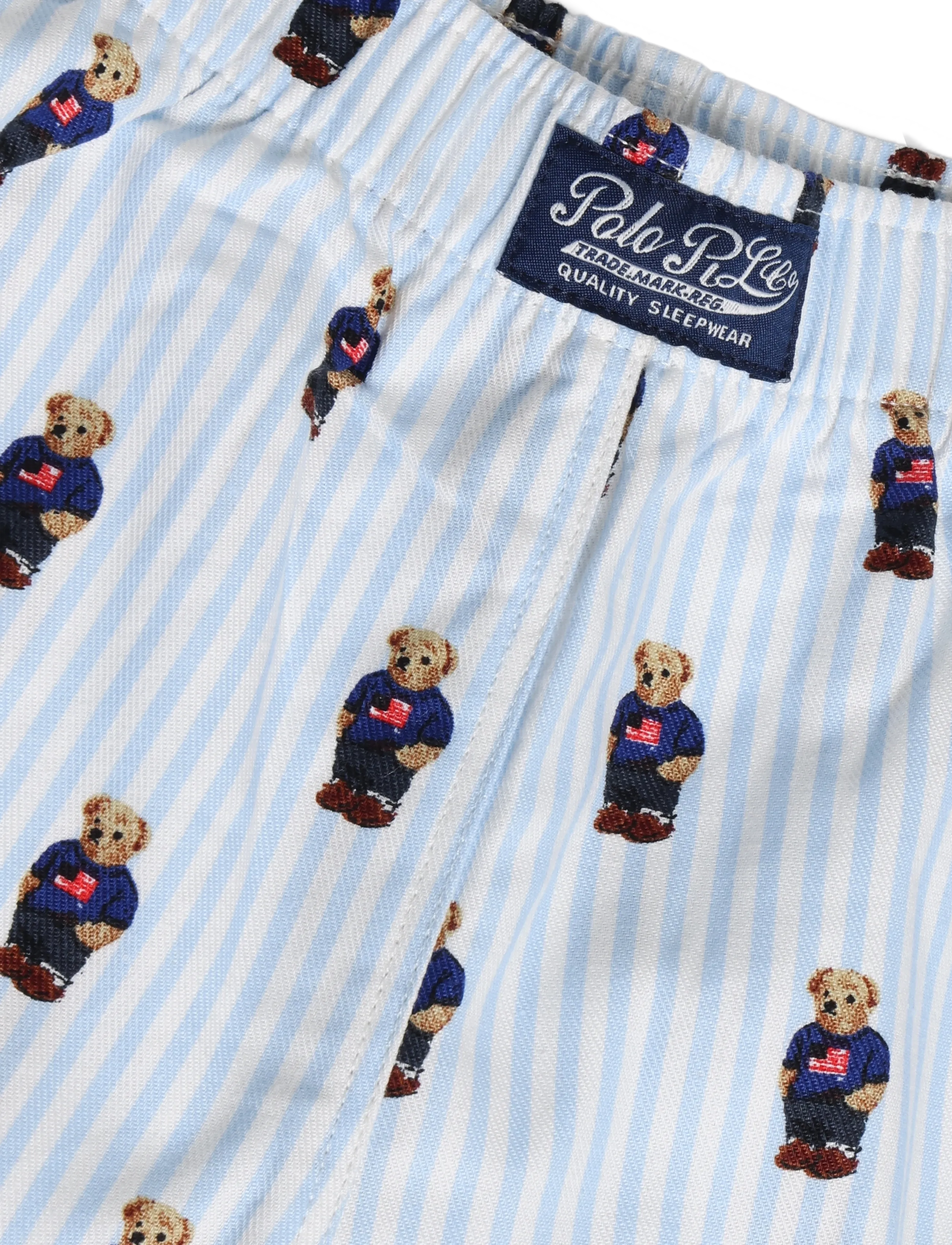 Ralph Lauren Kids - S5-SLEEPWEAR SHORT SET - pyjamasset - white / elite blue - 4