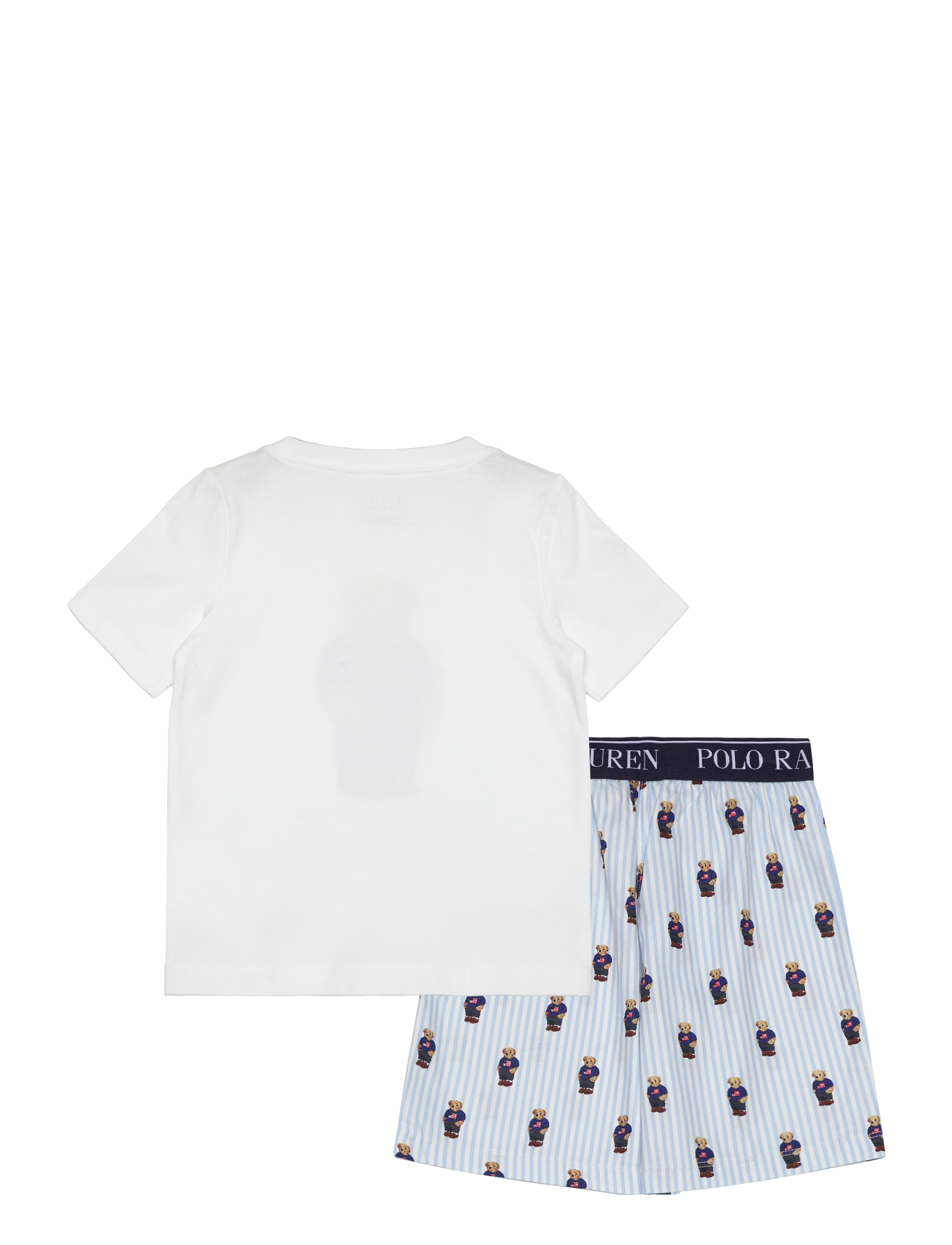 Ralph Lauren Kids - S5-SLEEPWEAR SHORT SET - zestawy krótkim rękawem - white / elite blue - 1