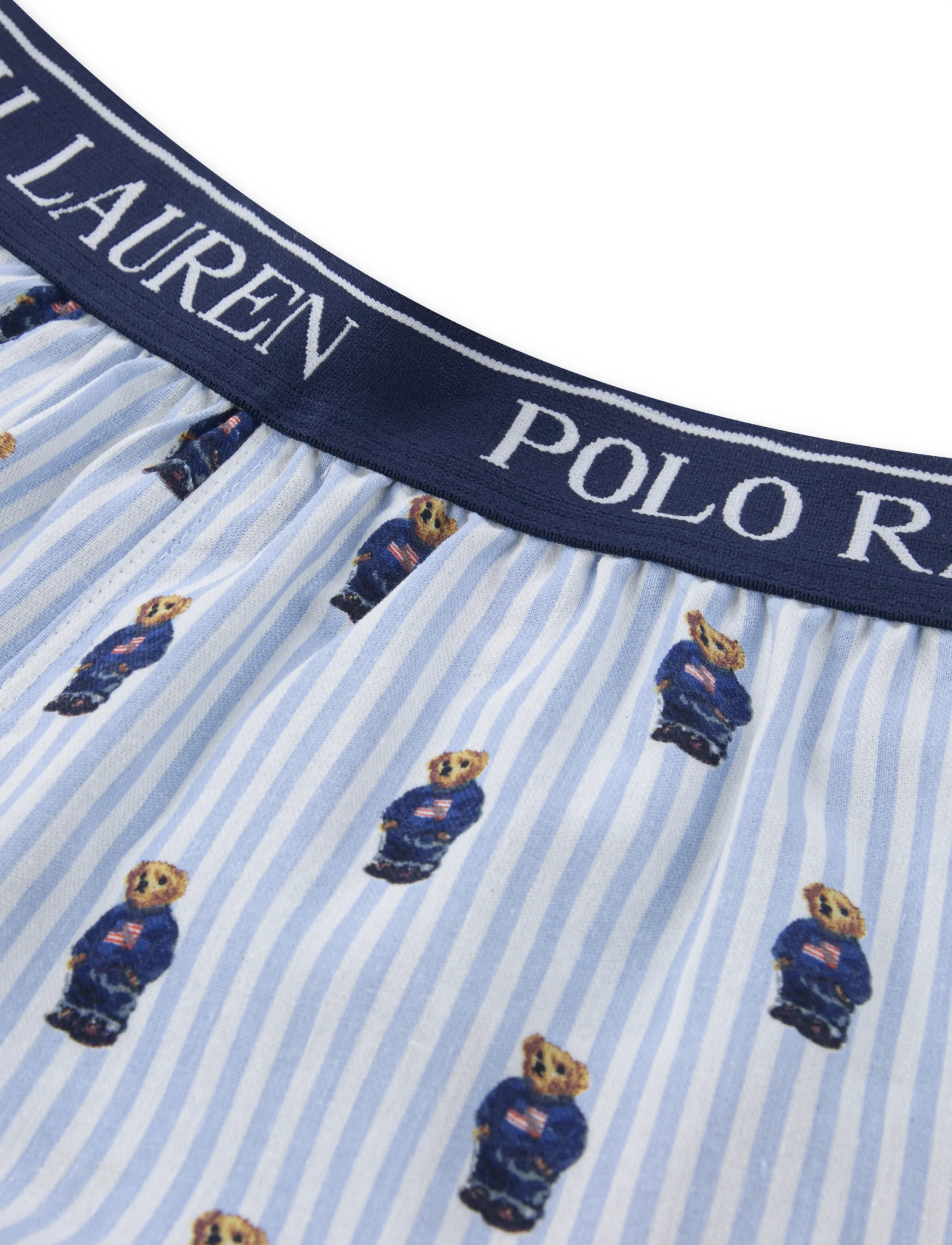 Ralph Lauren Kids - S5-SLEEPWEAR SHORT SET - sets mit kurzärmeligem t-shirt - white / elite blue - 4