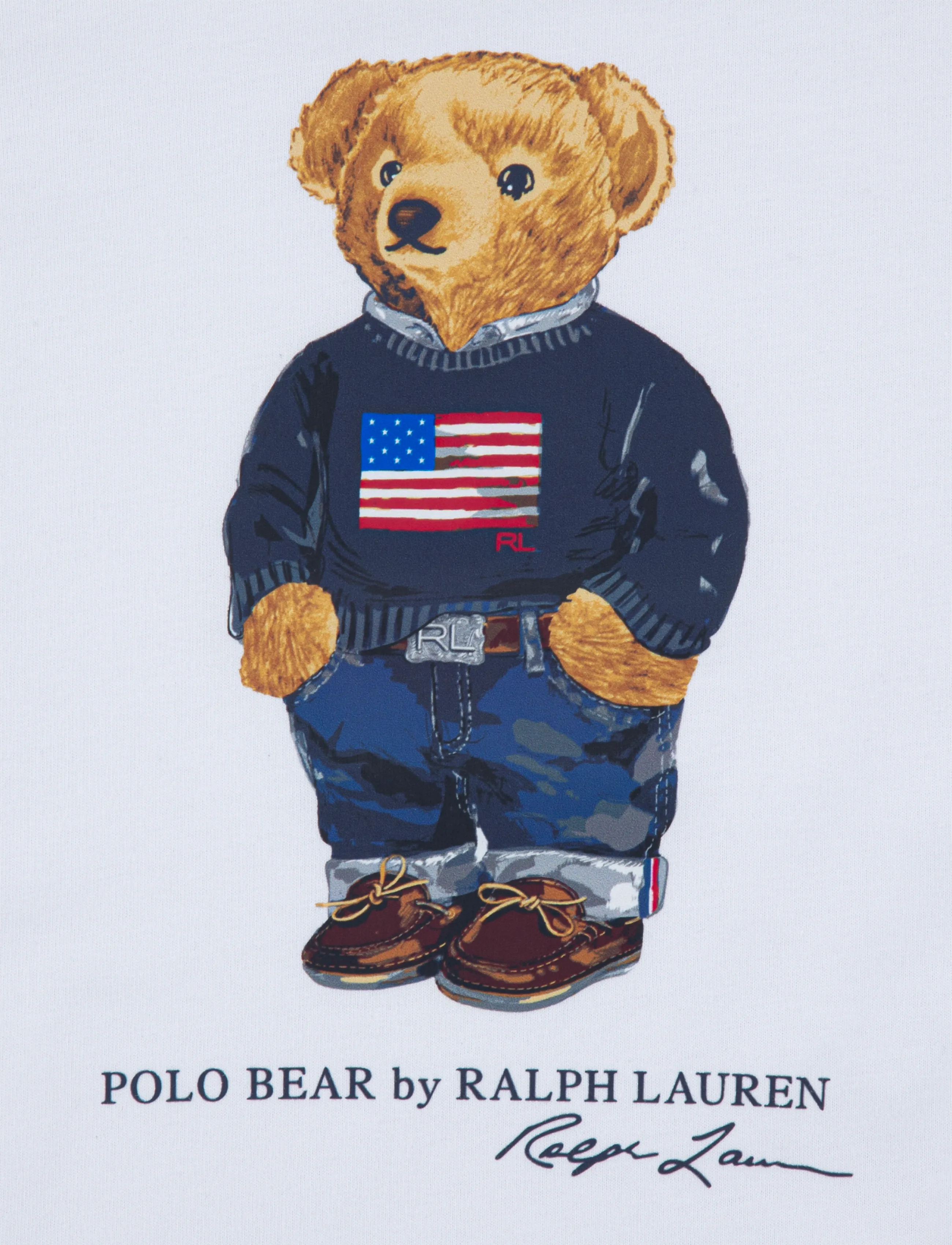 Ralph Lauren Kids - S5-SLEEPWEAR SHORT SET - sets mit kurzärmeligem t-shirt - white / elite blue - 5