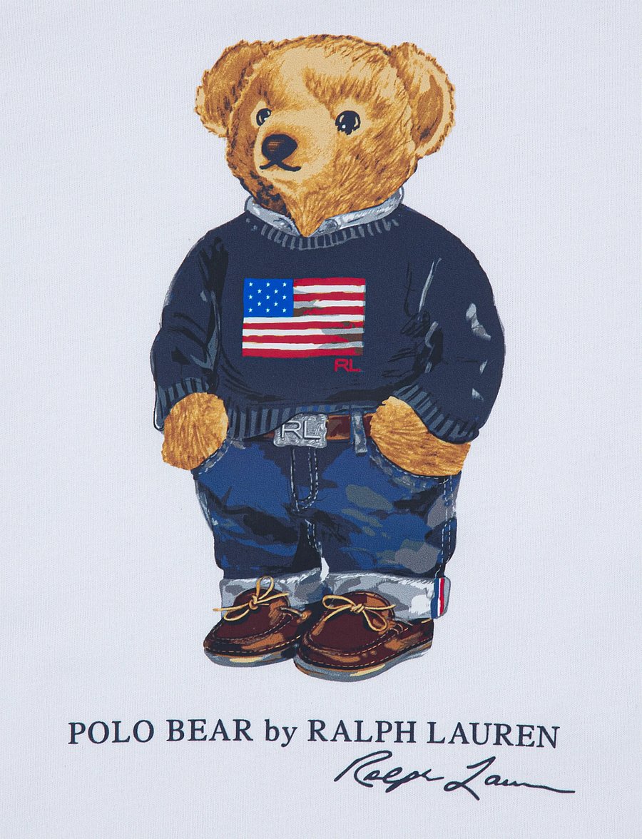 Ralph Lauren Kids - S5-SLEEPWEAR SHORT SET - sets mit kurzärmeligem t-shirt - white / elite blue - 5