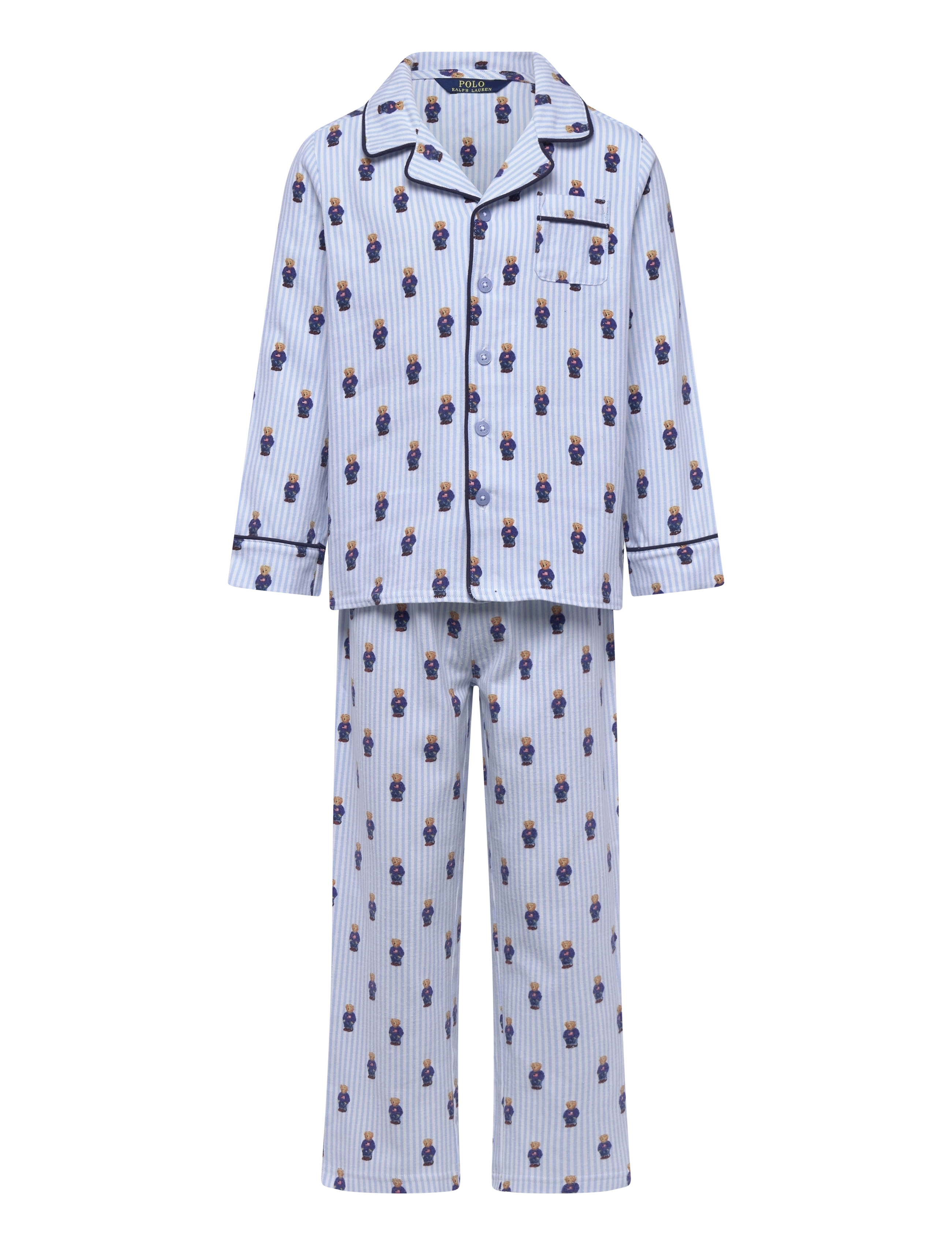 Ralph Lauren Kids Sl-Sleepwear, 98/104, Pyjamas, Blau - Pyjama Sets, Kinder
