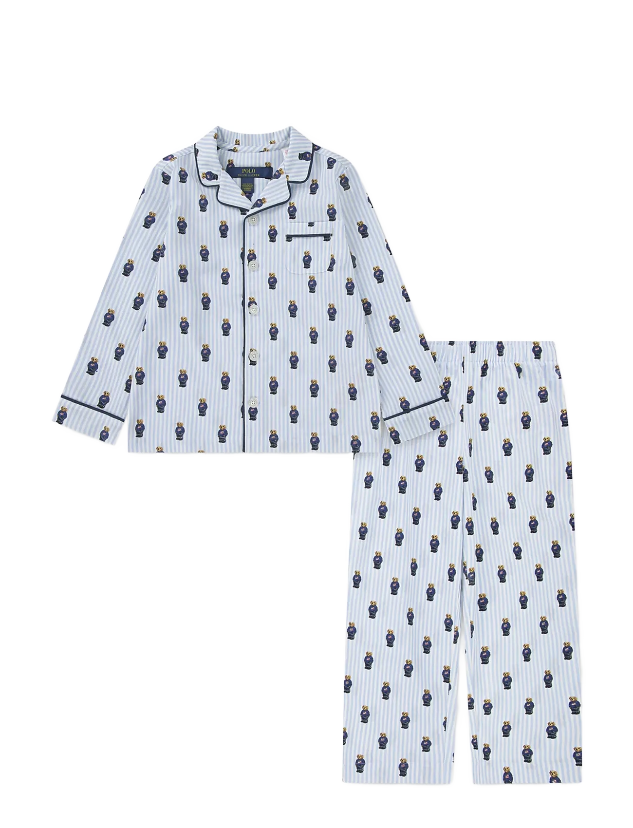Ralph Lauren Kids SL-SLEEPWEAR - Nachtwäsche - WHITE / ELITE BLUE / blue