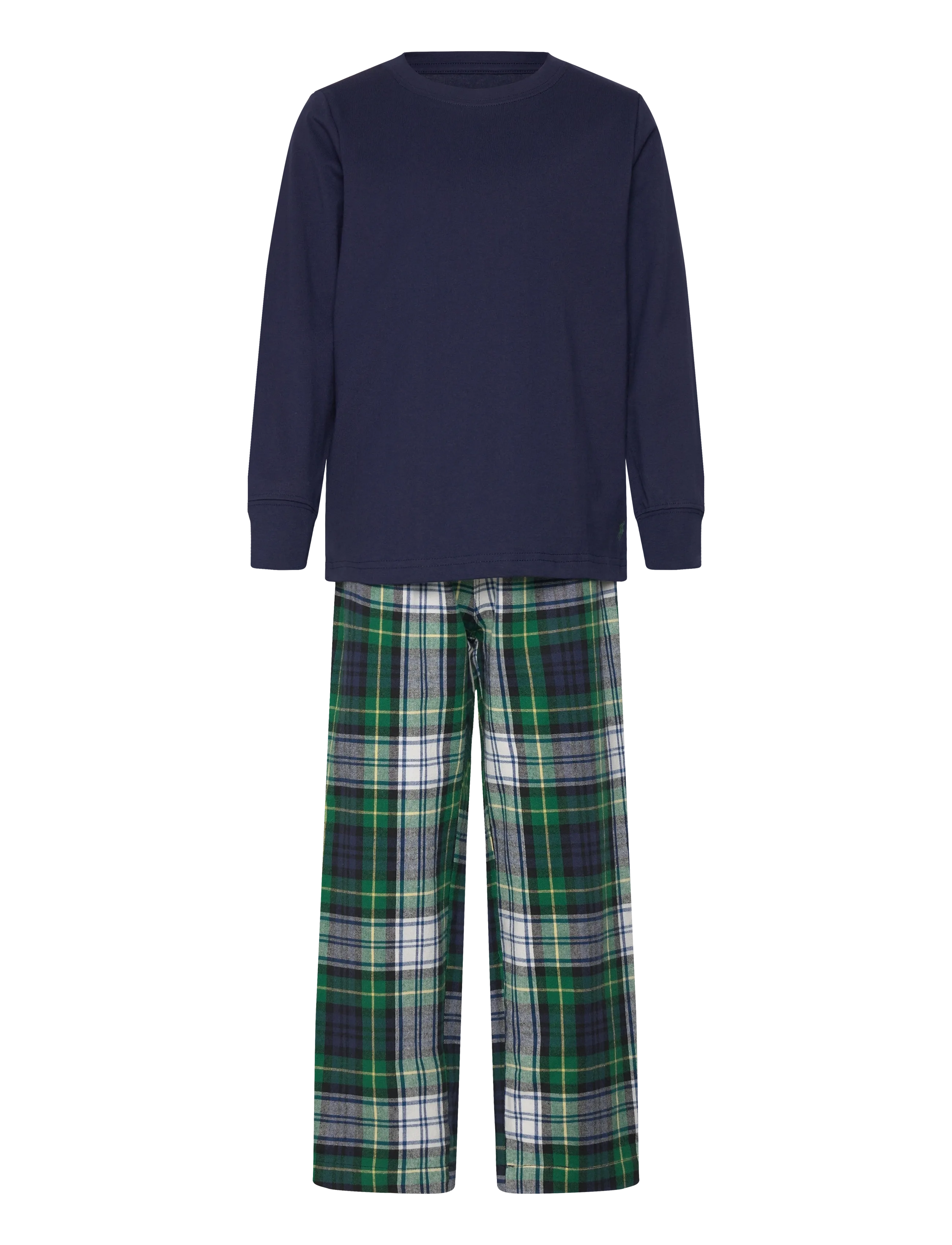 Ralph Lauren Kids S6-SLEEPWEAR PANT SET - Sets - WHITE GORDON PLAID / navy