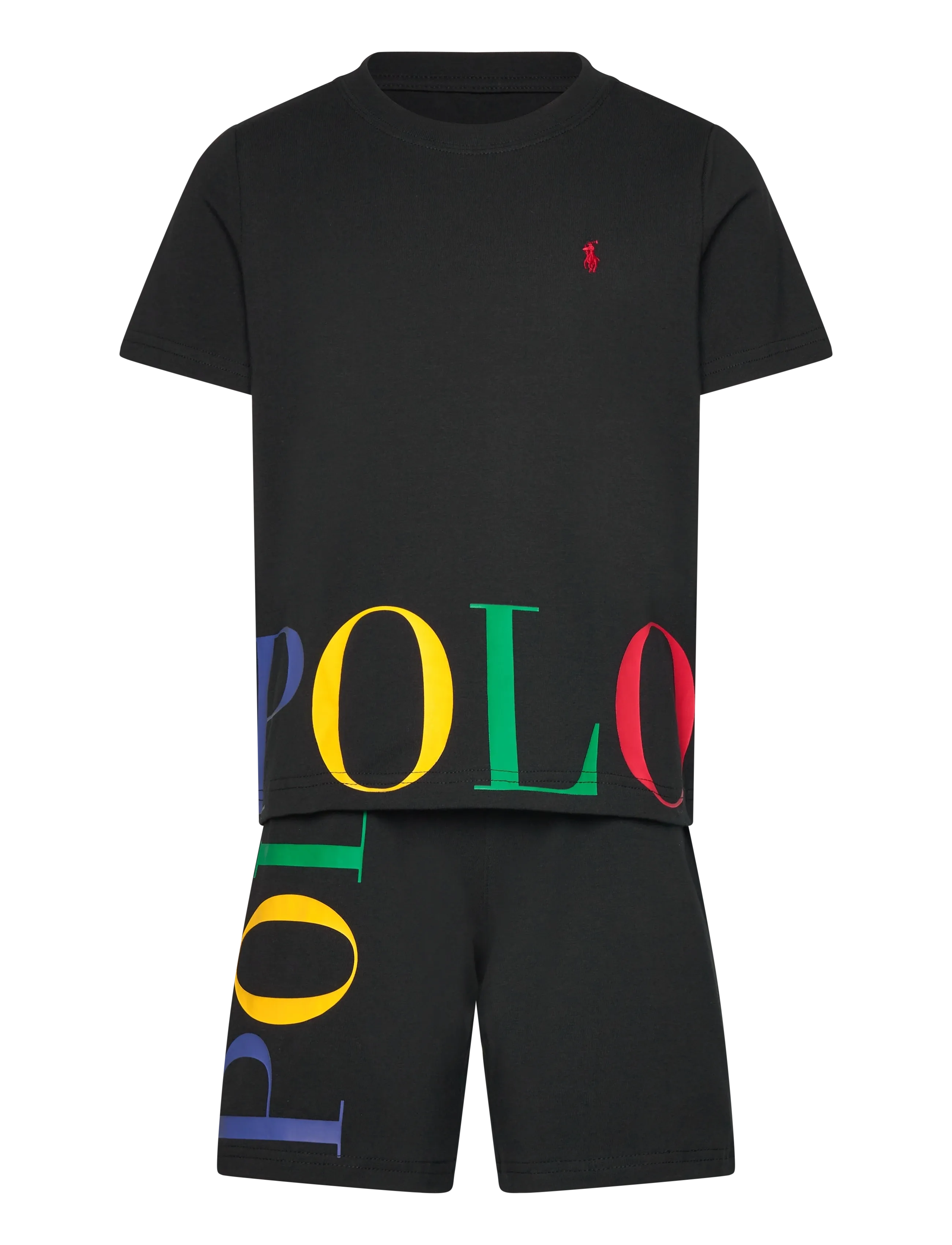 Ralph Lauren Kids RLB SS TEE/SHORT MULTI POLO SE - Kinder 98-134 - POLO BLACK / black