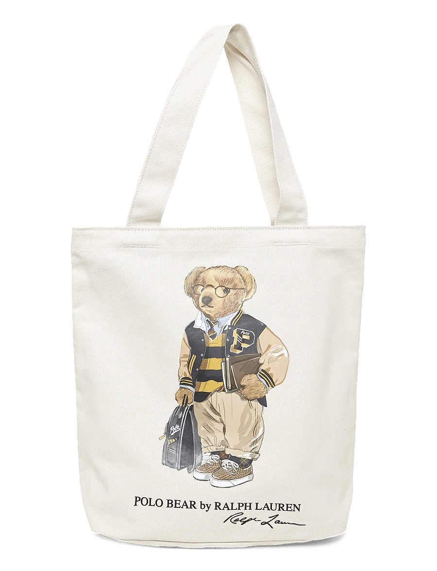 Ralph Lauren Kids - TD-TOTE BAG - totes & small bags - natural canvas w/ navy - 0
