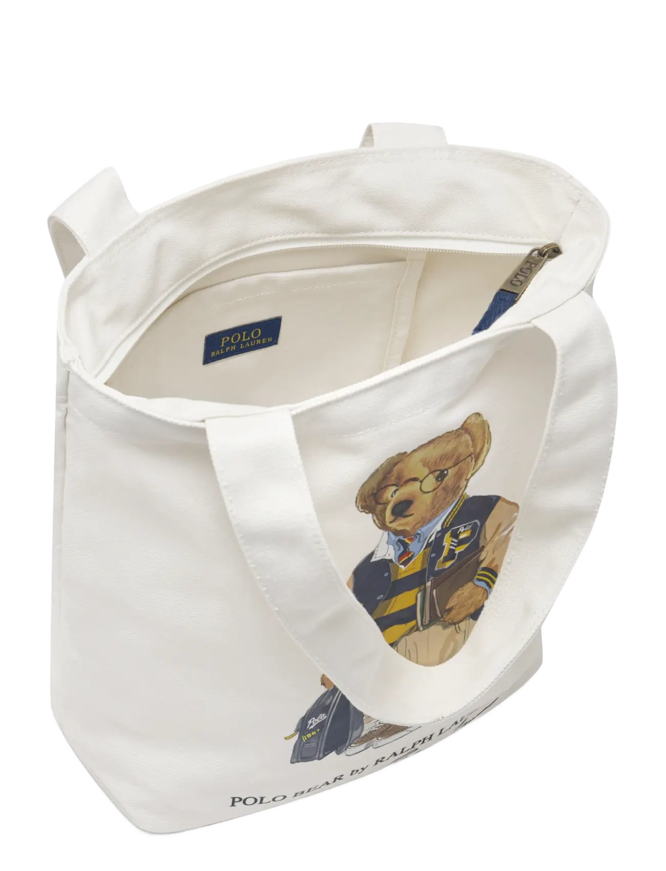 Ralph Lauren Kids - TD-TOTE BAG - tragetaschen & kleine taschen - natural canvas w/  navy - 3