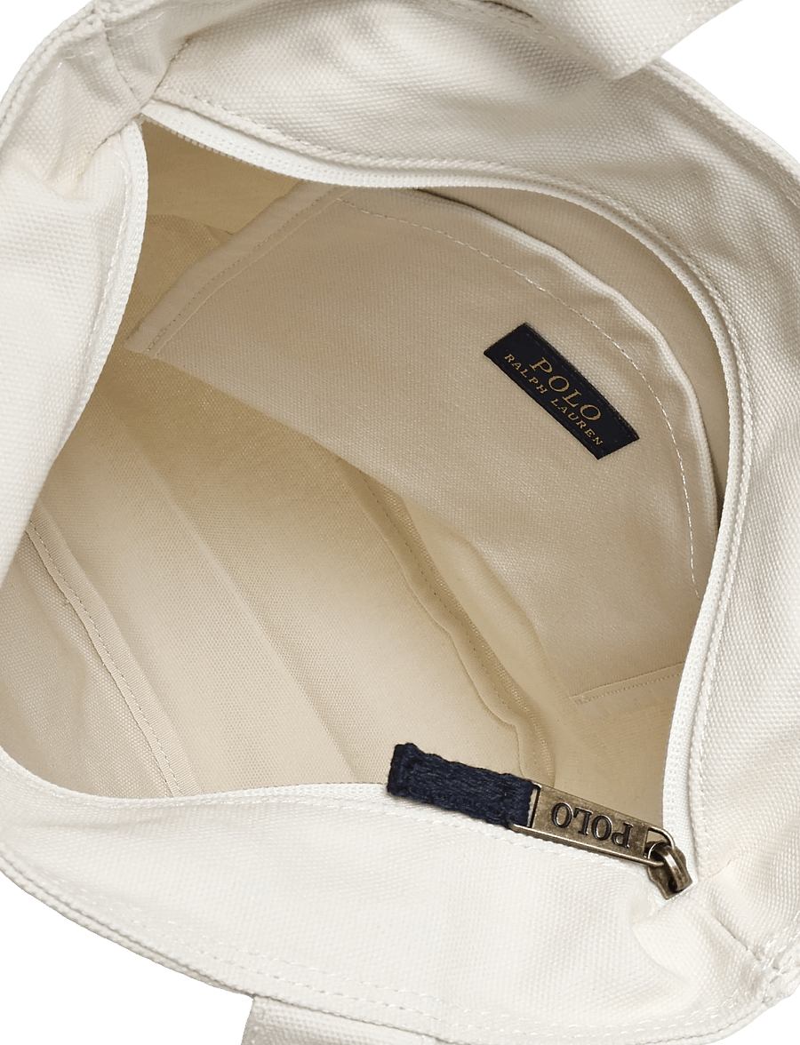 Ralph Lauren Kids - TD-TOTE BAG - totes & small bags - natural canvas w/ navy - 3