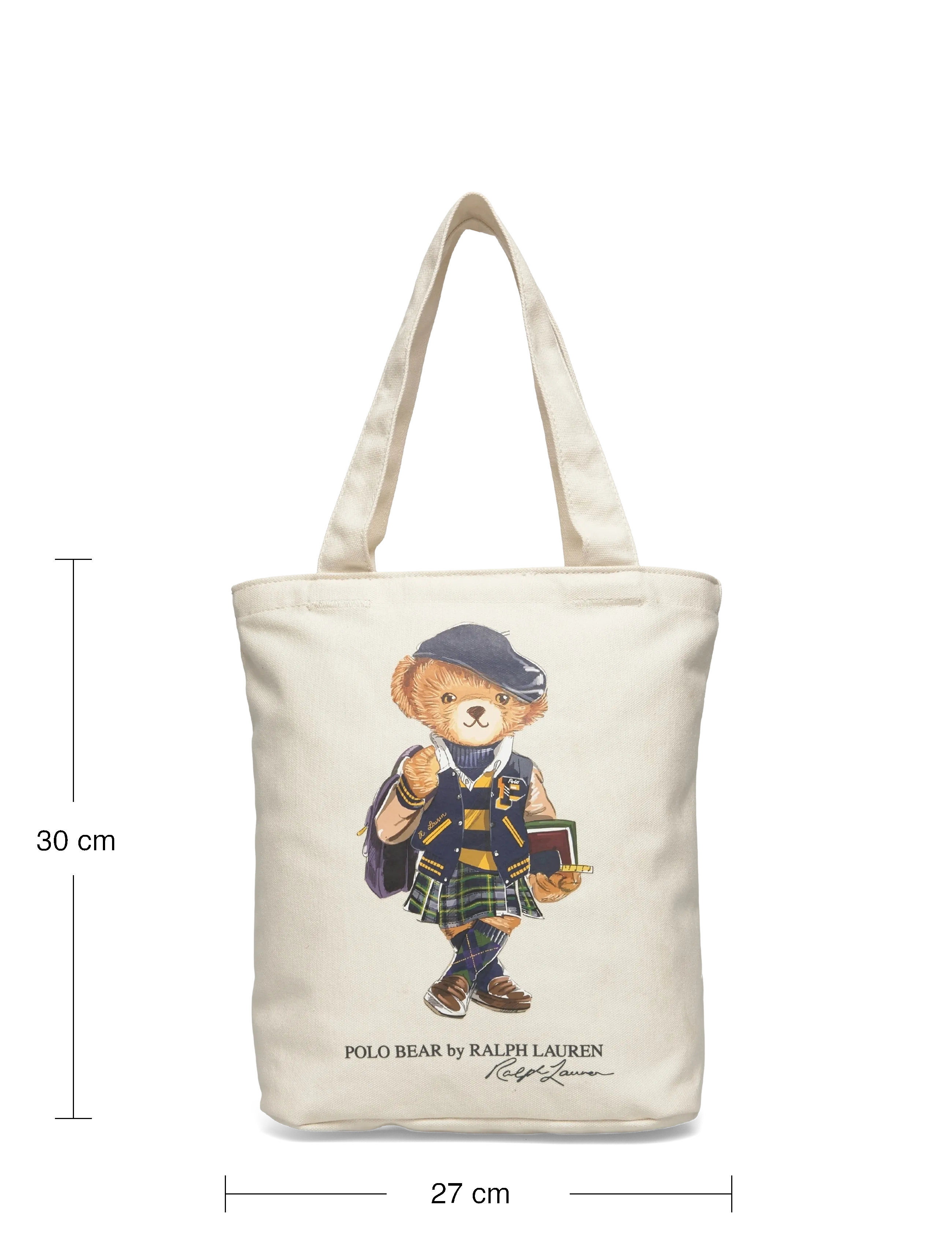 Ralph Lauren Kids - TD-TOTE BAG - tragetaschen & kleine taschen - natural canvas w/ purple - 3