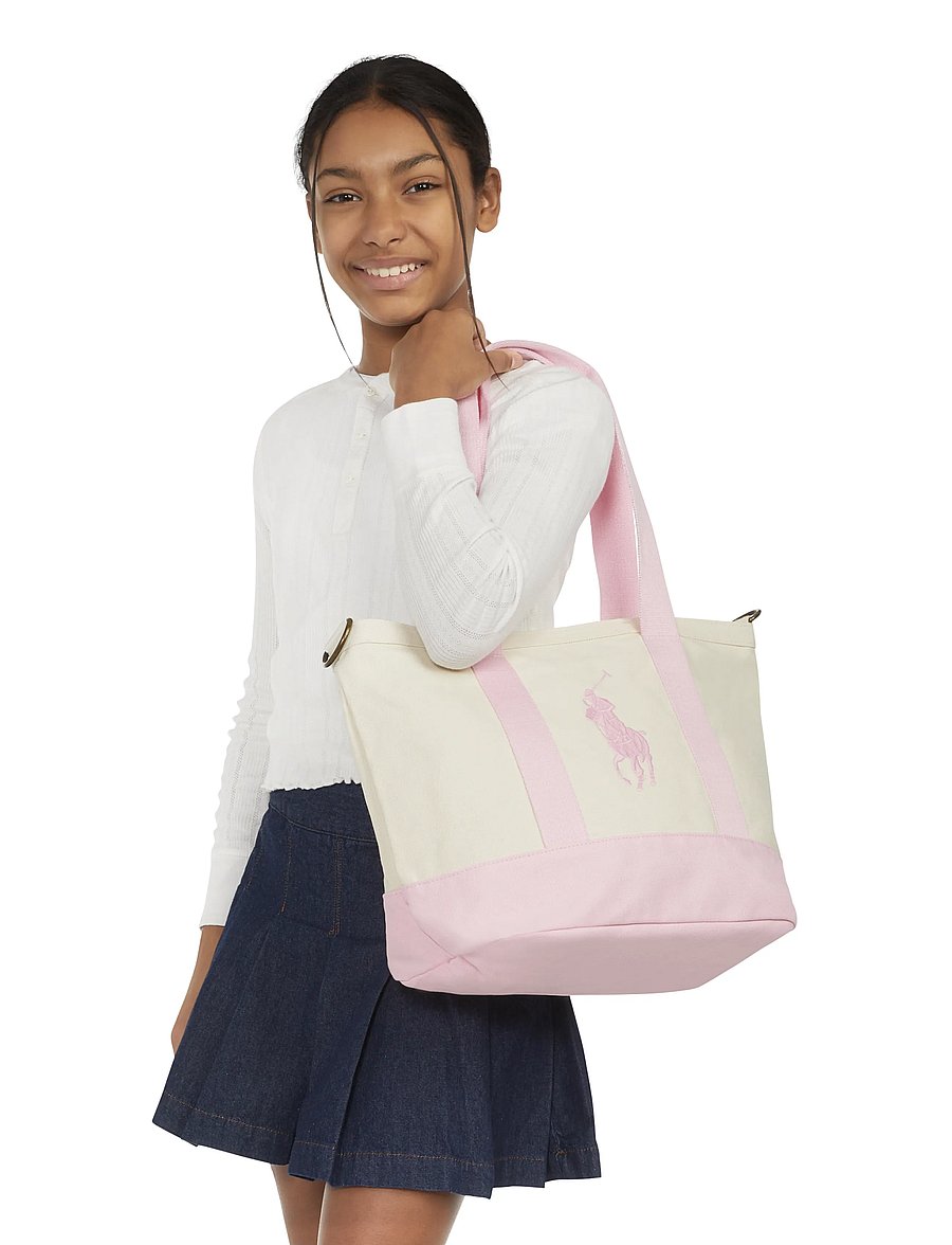 Ralph Lauren Kids - TD-TOTE BAG - totes & små tasker - white / carmel pink - 0