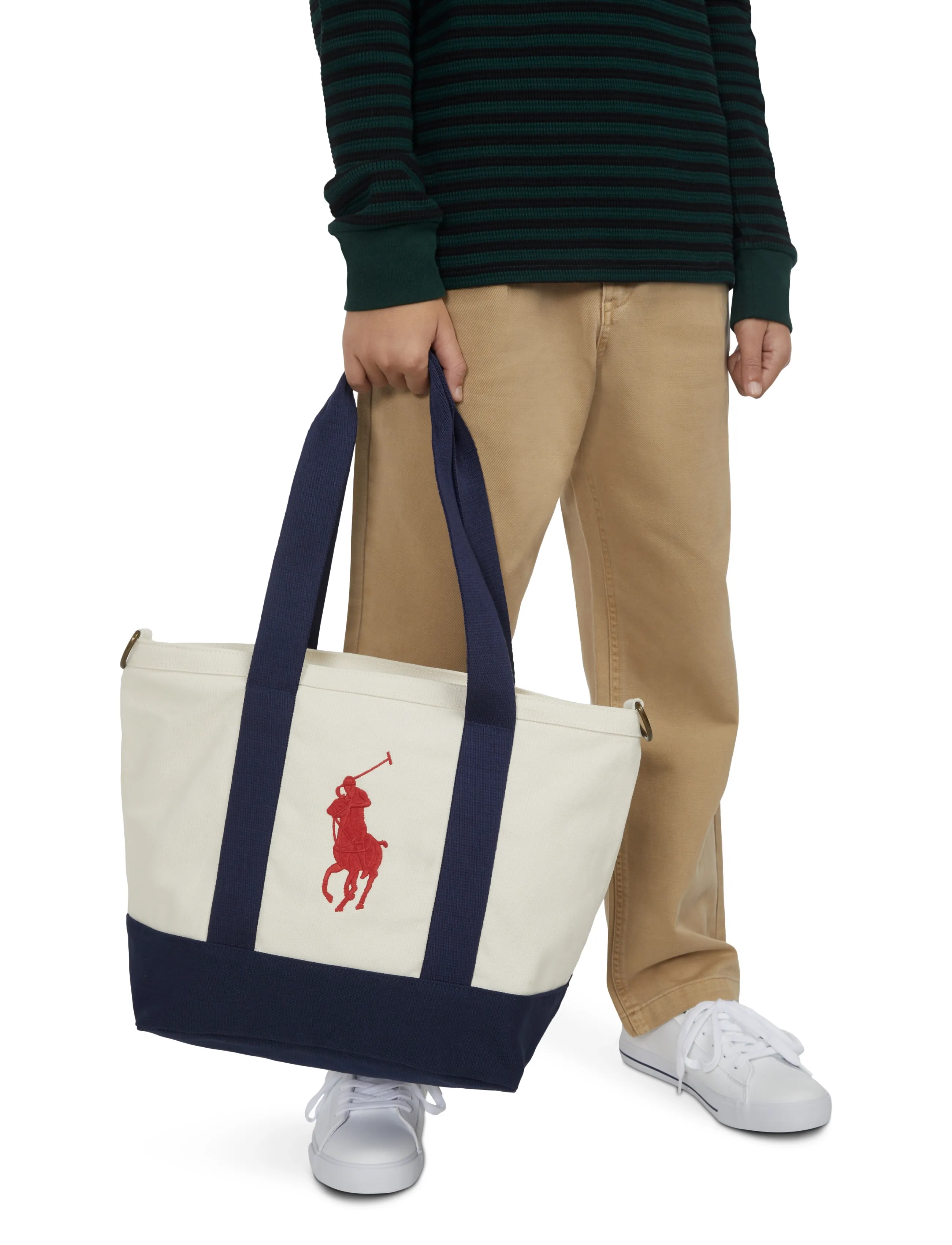Ralph Lauren Kids TD-TOTE BAG - Polo Ralph Lauren - WHITE/NEWPORT NAVY / cream