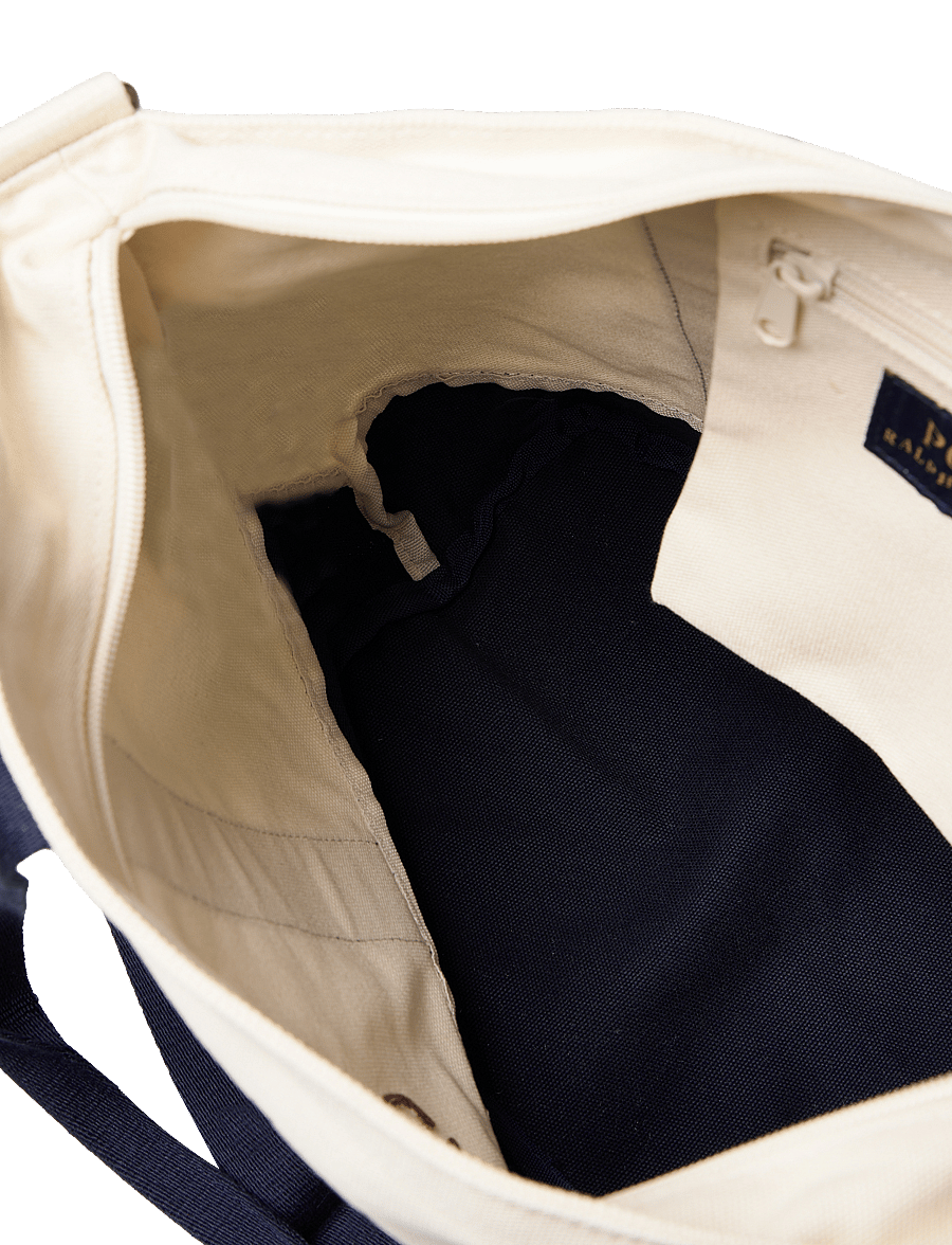 Ralph Lauren Kids - TD-TOTE BAG - tragetaschen & kleine taschen - white/newport navy - 5