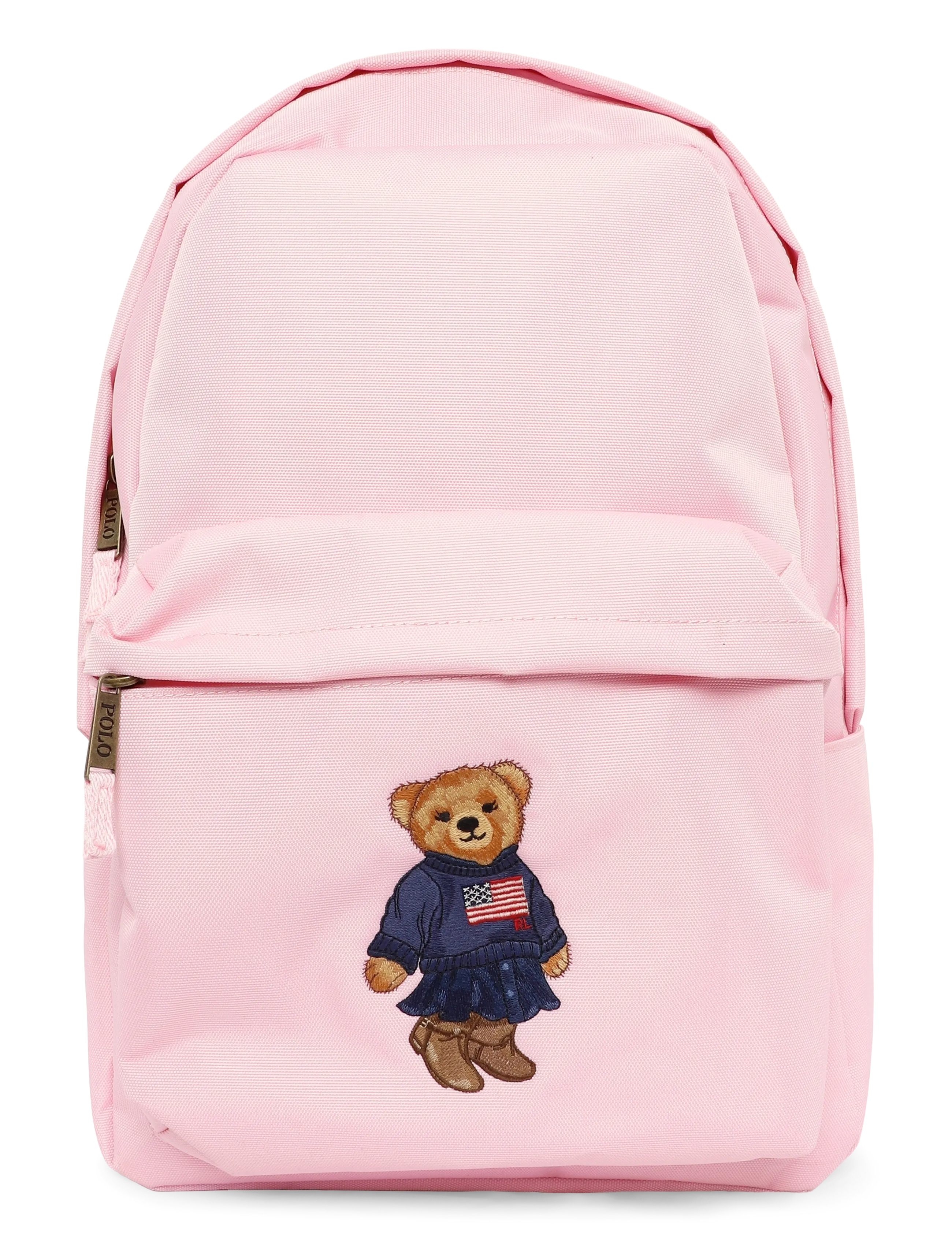 Ralph Lauren Kids Bk-Backpack, Børn, Polo Bear Rygsæk, Pink, Str: 53.5CM/56CM