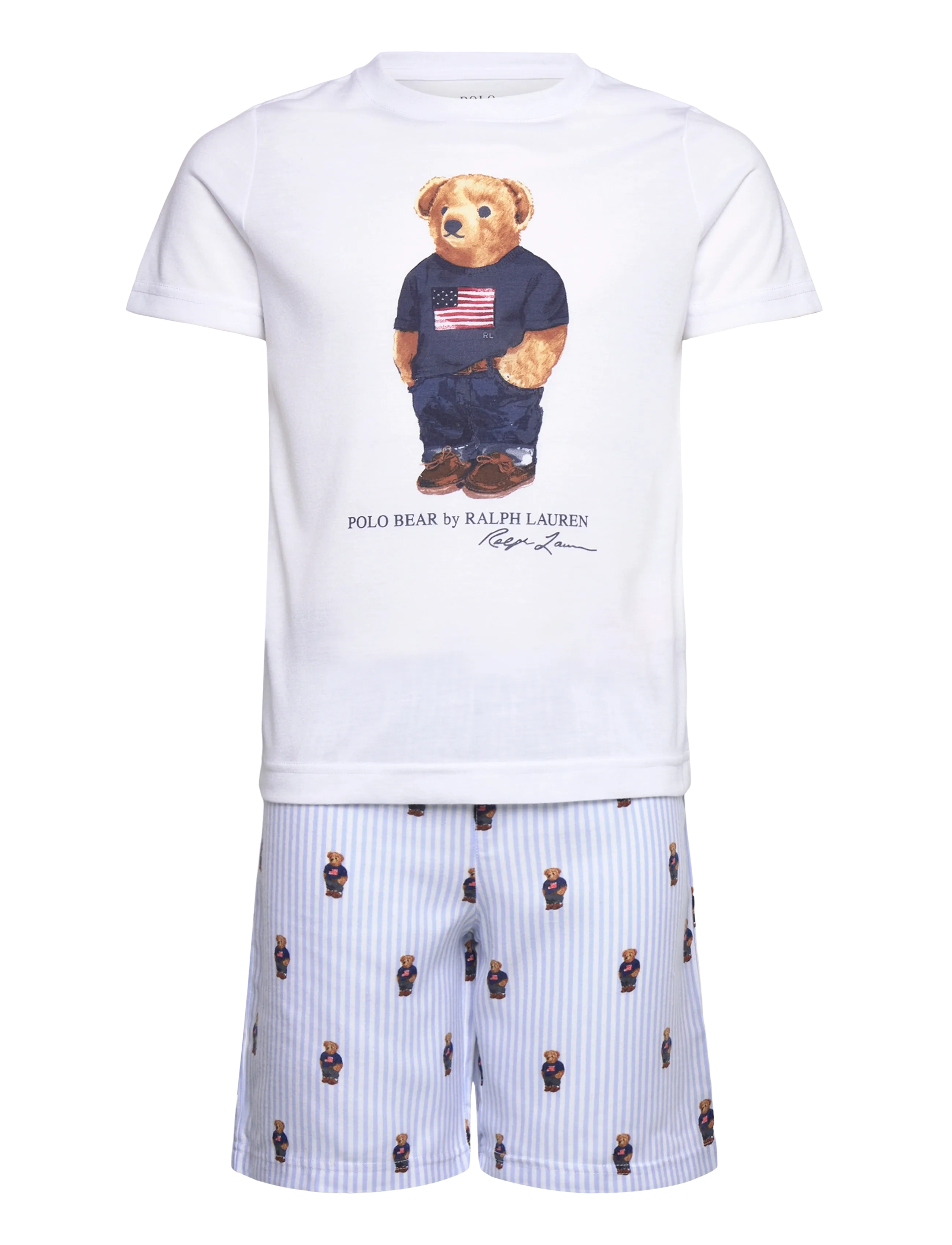 Ralph Lauren Kids SL-SLEEPWEAR - Sovplagg - WHITE / ELITE BLUE / white