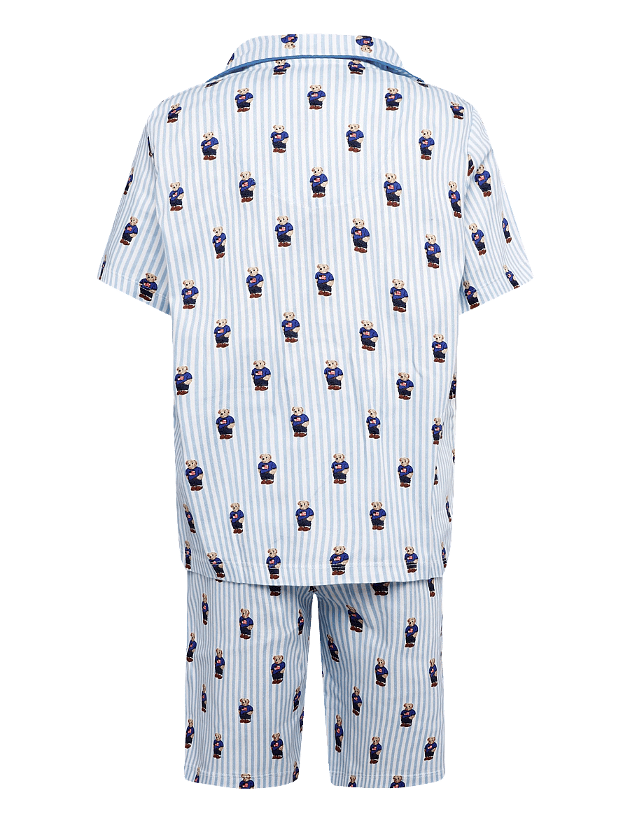 Ralph Lauren Kids - S5-SLEEPWEAR SHORT SET - pyjama-sets - white / elite blue - 1