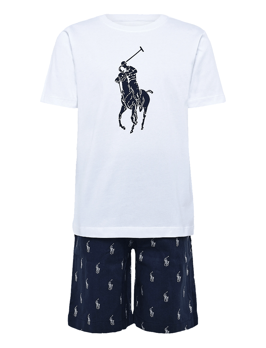 Ralph Lauren Kids - S5-SLEEPWEAR SHORT SET - pyjama-sets - blue - 0