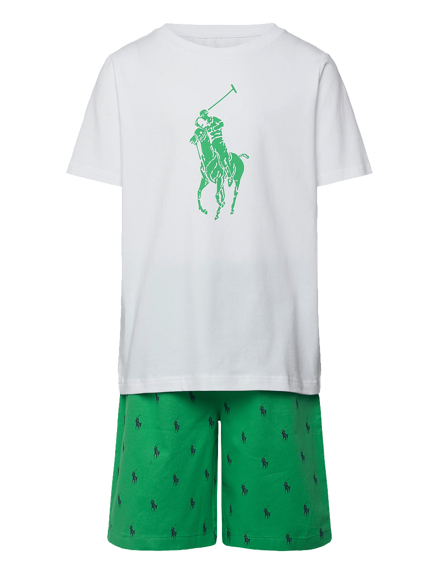 Ralph Lauren Kids - S5-SLEEPWEAR SHORT SET - pyjama-sets - green - 0
