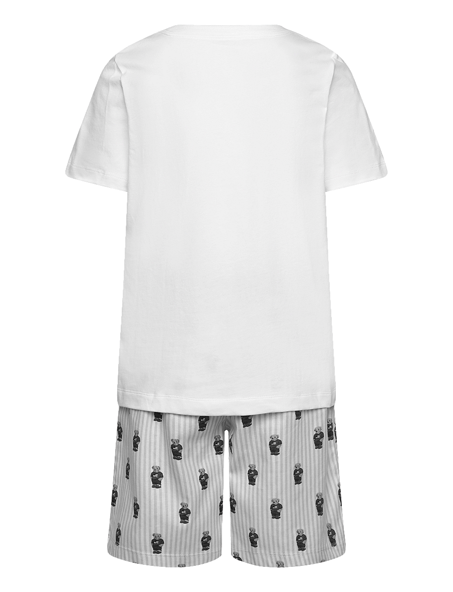 Ralph Lauren Kids - S5-SLEEPWEAR SHORT SET - pyjamassæt - white / elite blue - 1