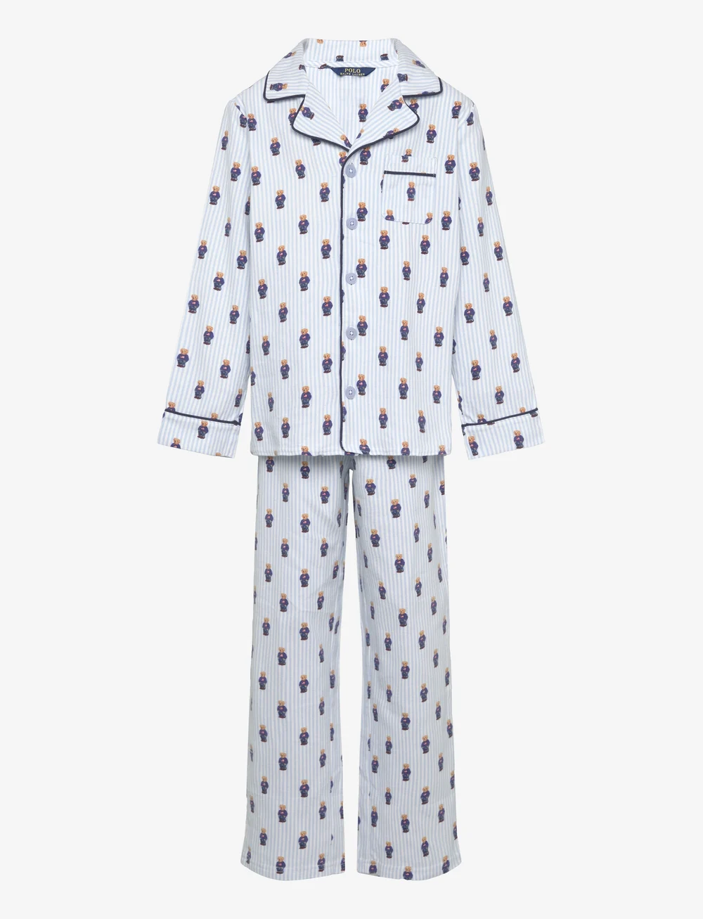 Ralph Lauren Kids - S6-SLEEPWEAR PANT SET - pyjamasset - white / elite blue - 0